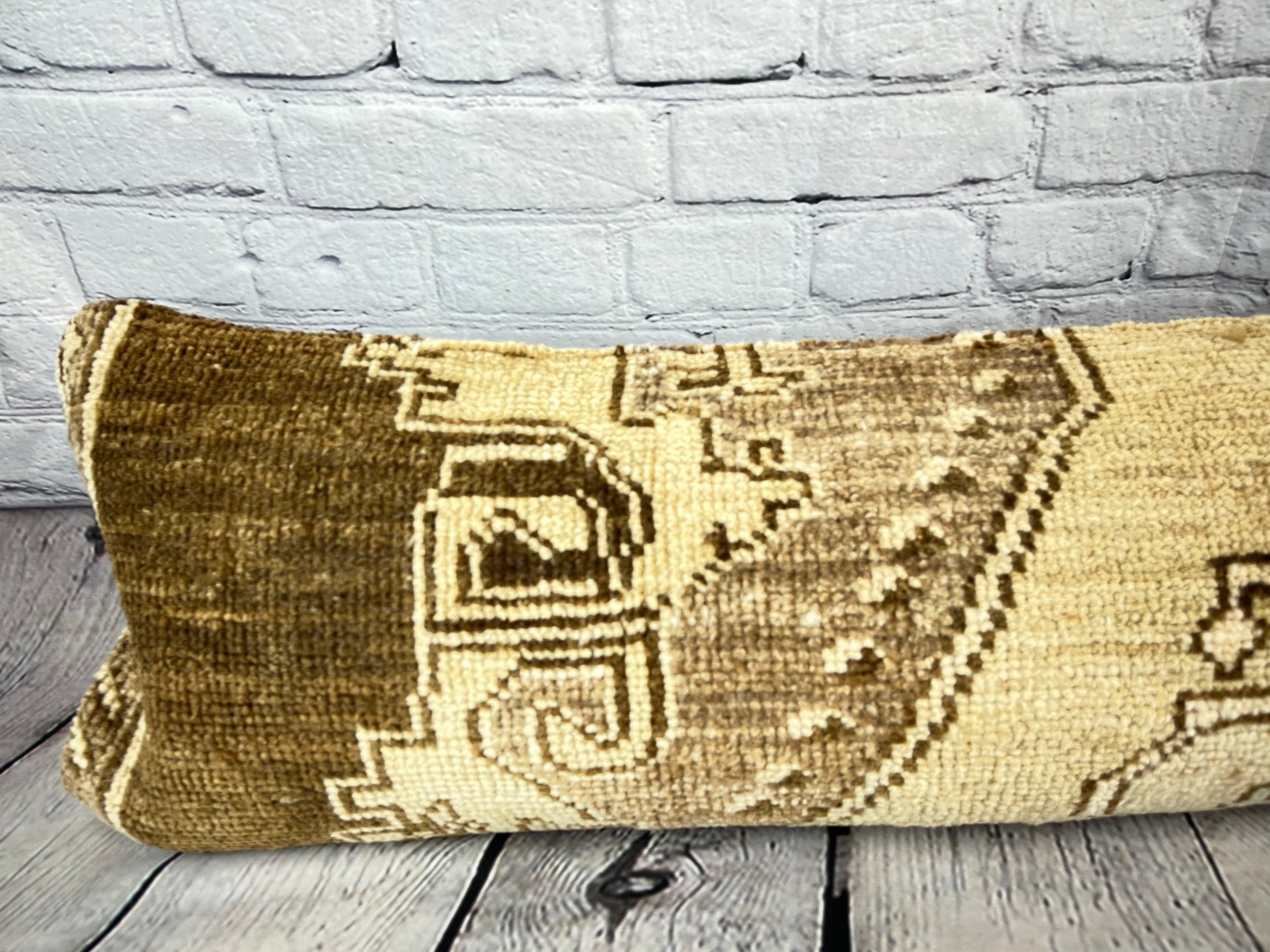 12 x 46 Lumbar Rug Pillow Eastern Romance Turkish Pillow Cushion Cover #7562