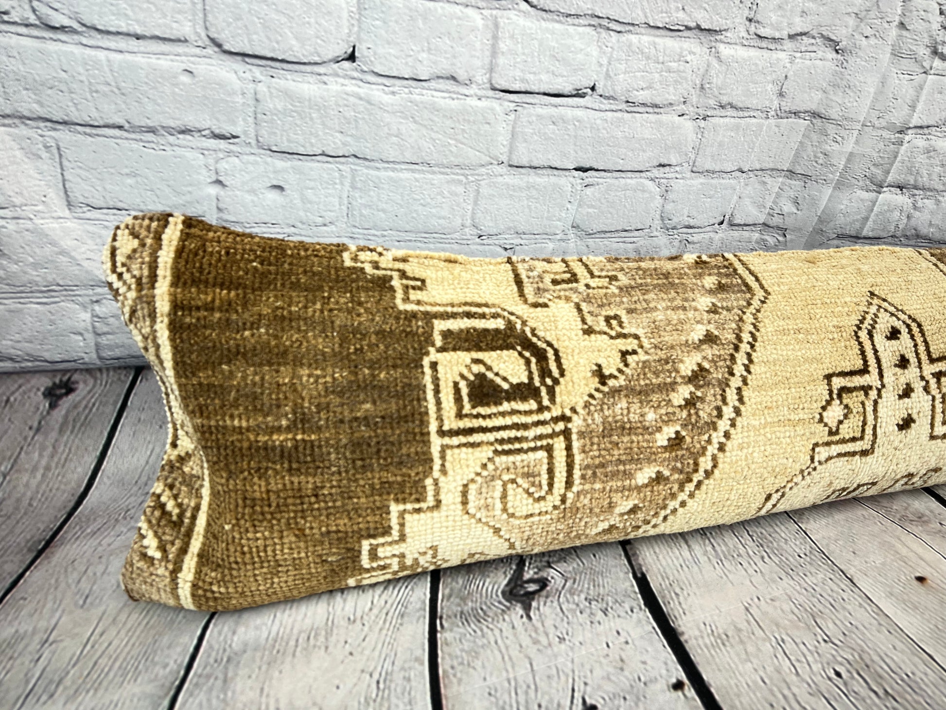 12 x 46 Lumbar Rug Pillow Eastern Romance Turkish Pillow Cushion Cover #7562