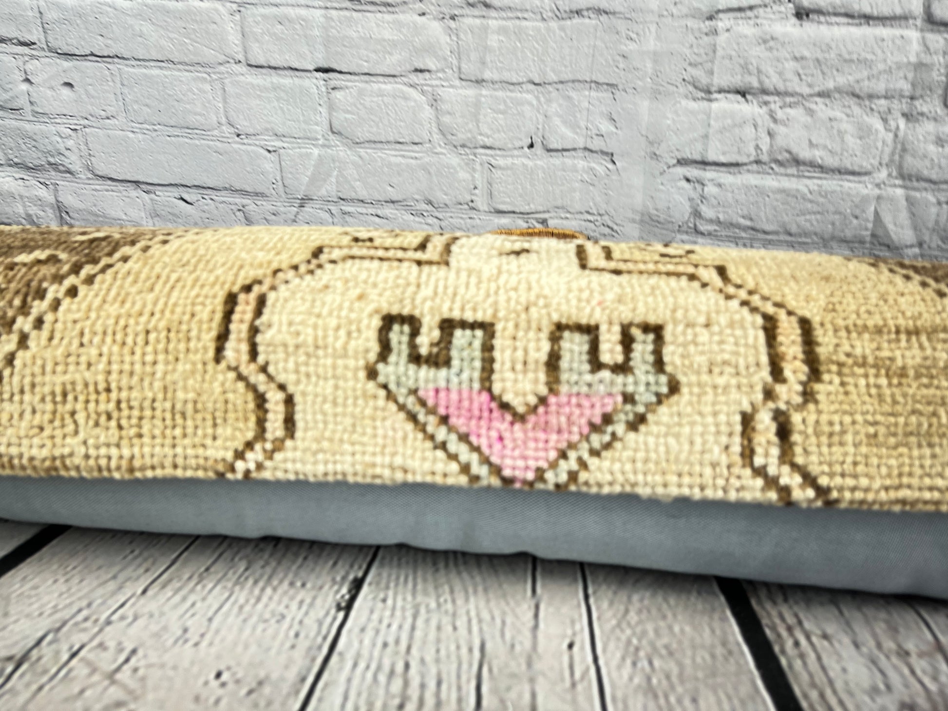 12 x 46 Lumbar Rug Pillow Eastern Romance Turkish Pillow Cushion Cover #7562