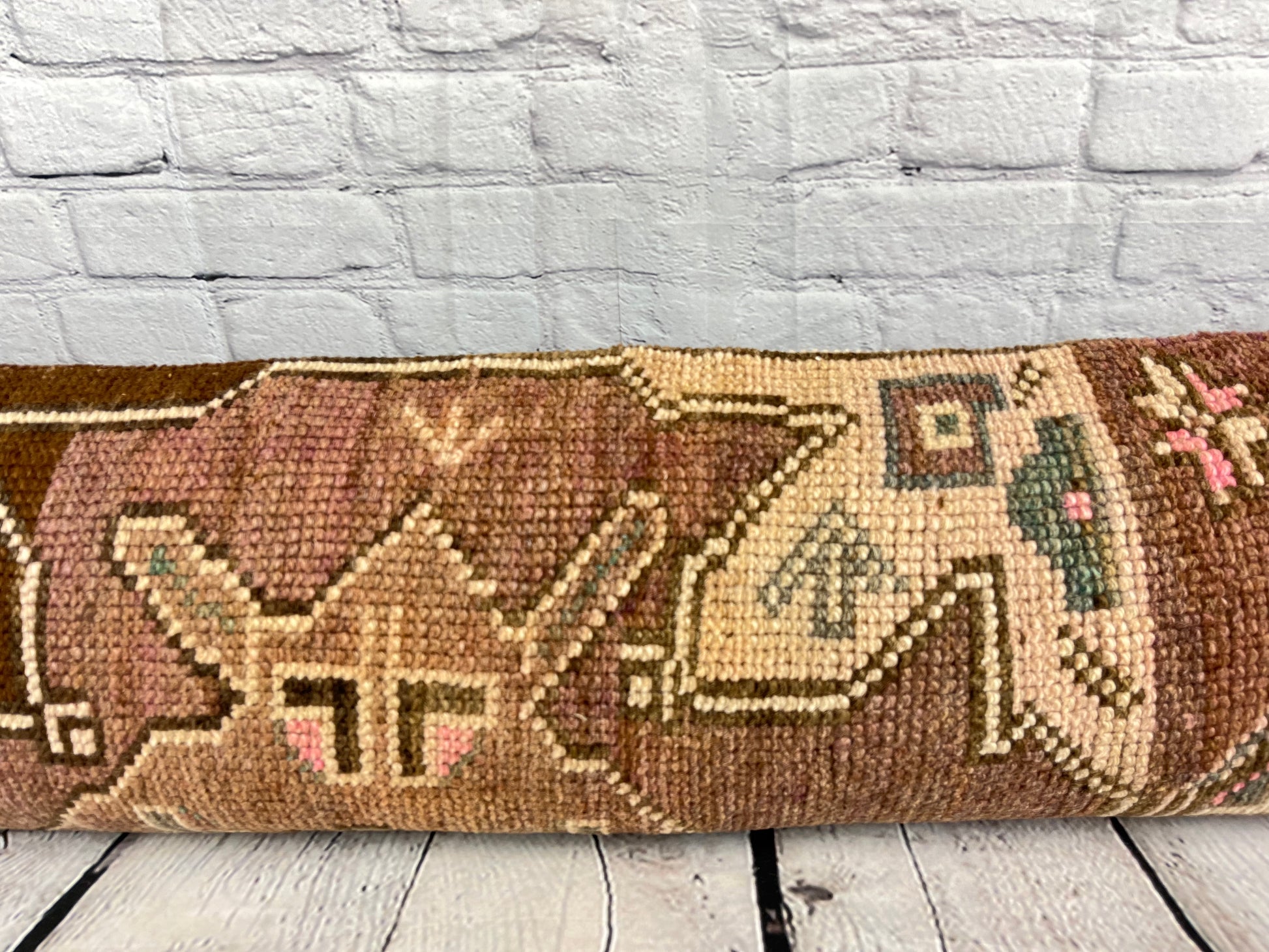 12 x 46 Lumbar Rug Pillow Nomadic Elegance Turkish Pillow Cushion Cover #7539