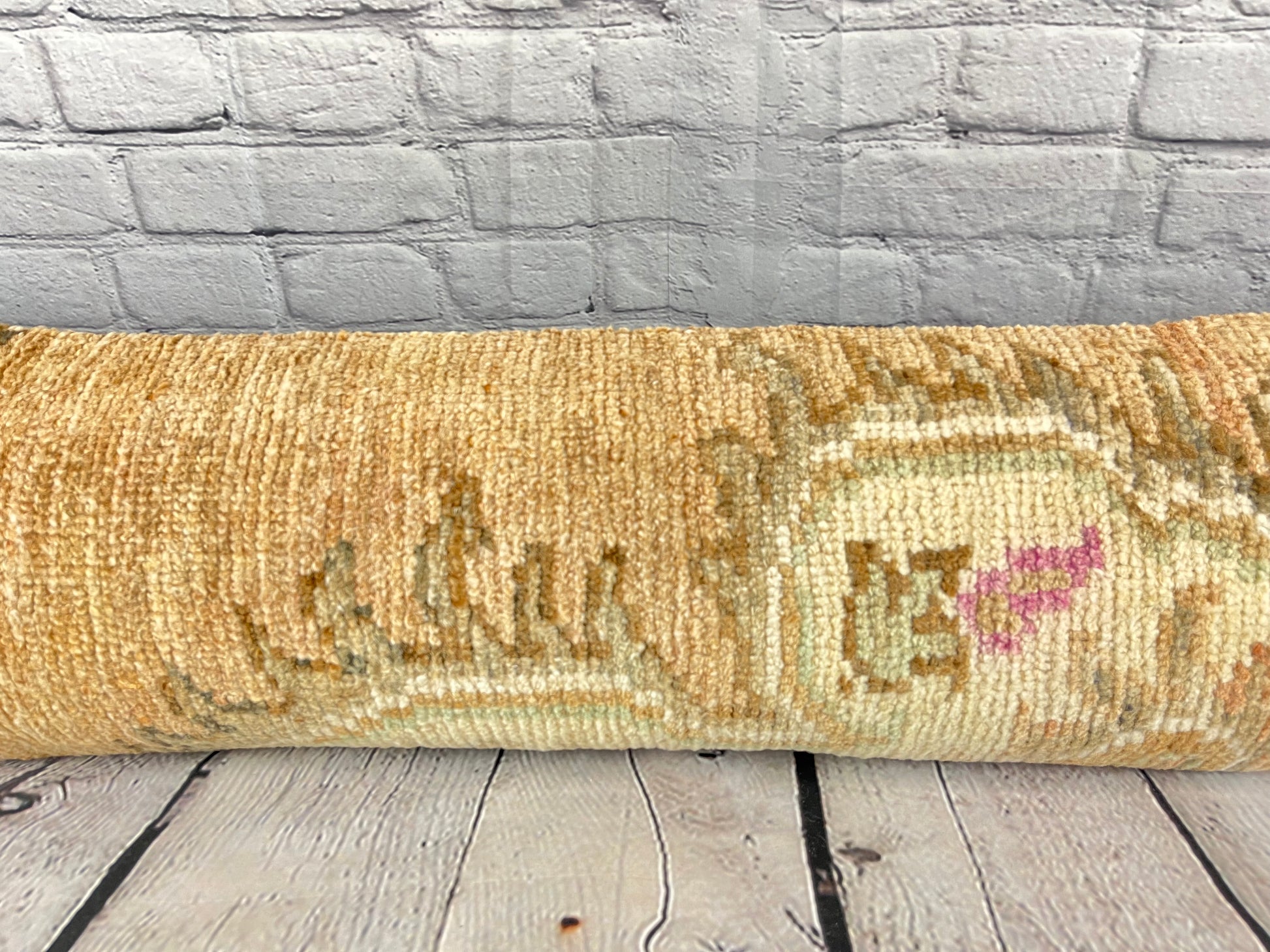 12 x 46 Lumbar Rug Pillow Embroidered Luxury Turkish Pillow Cushion Cover #7541
