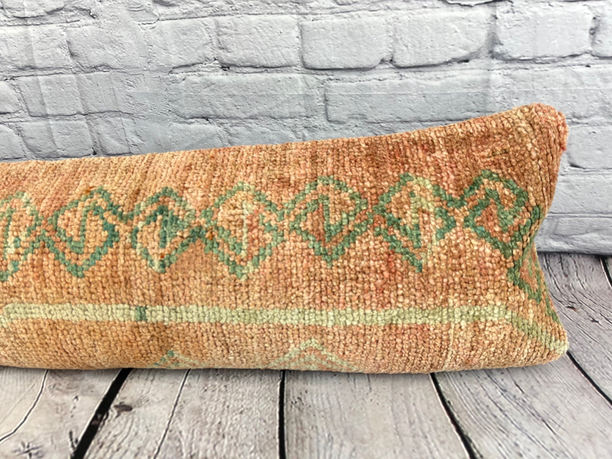 12 x 46 Lumbar Rug Pillow Global Glamour Turkish Pillow Cushion Cover #7560