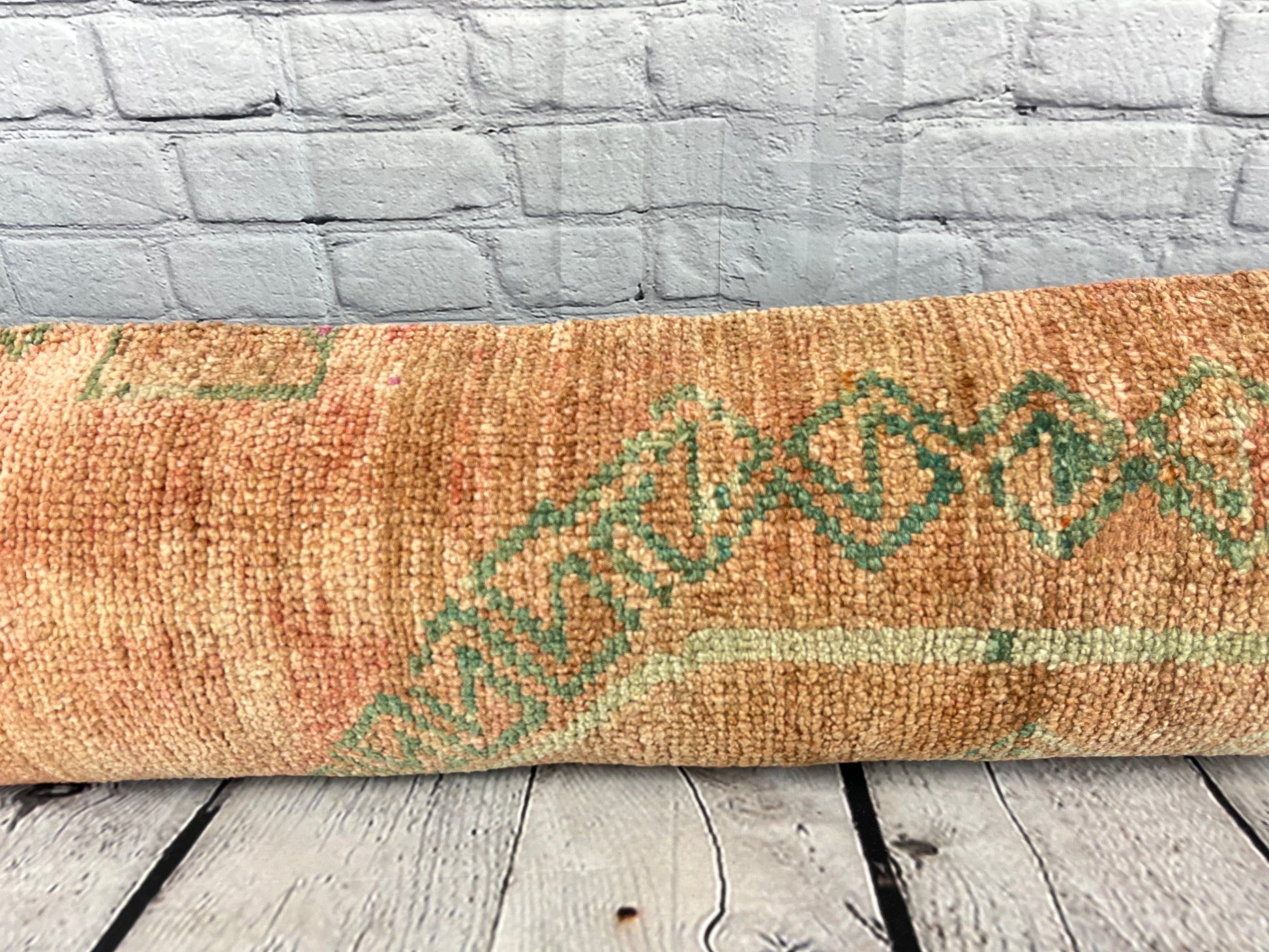 12 x 46 Lumbar Rug Pillow Global Glamour Turkish Pillow Cushion Cover #7560