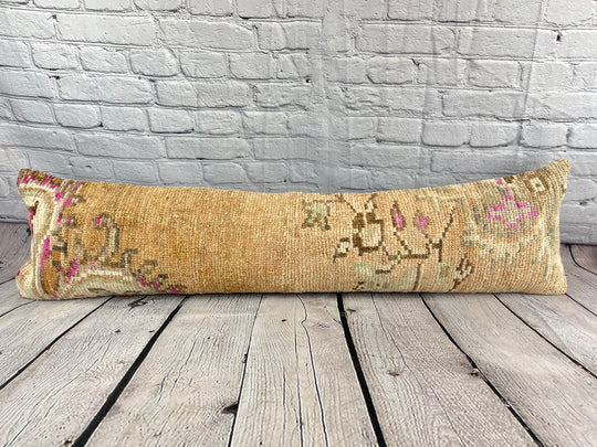 12 x 46 Lumbar Rug Pillow Ornate Accents Turkish Pillow Cushion Cover #7566