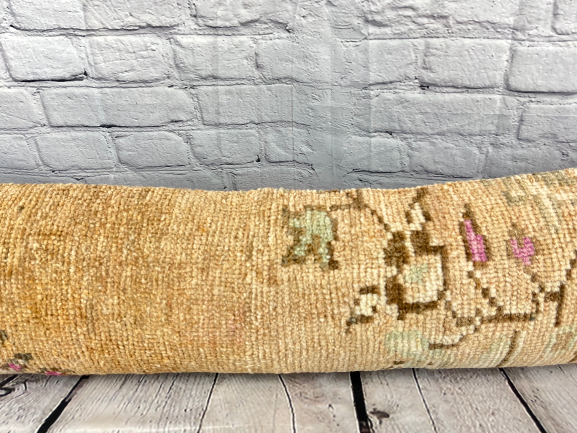 12 x 46 Lumbar Rug Pillow Ornate Accents Turkish Pillow Cushion Cover #7566