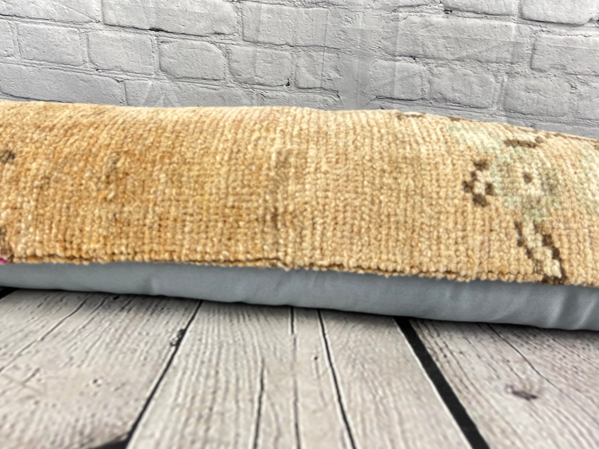 12 x 46 Lumbar Rug Pillow Ornate Accents Turkish Pillow Cushion Cover #7566