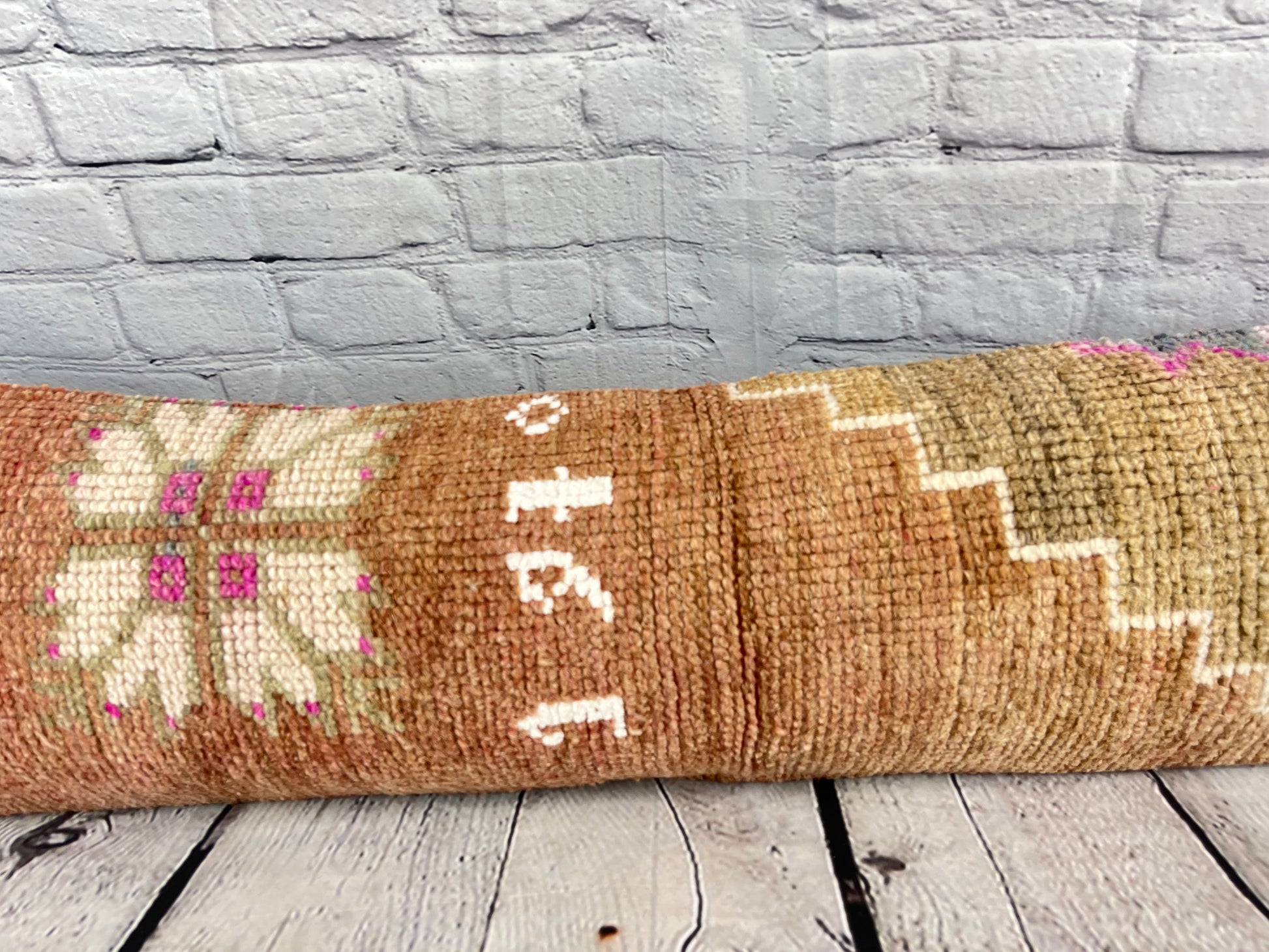 12 x 46 Lumbar Rug Pillow Nomadic Comfort Turkish Pillow Cushion Cover #7561