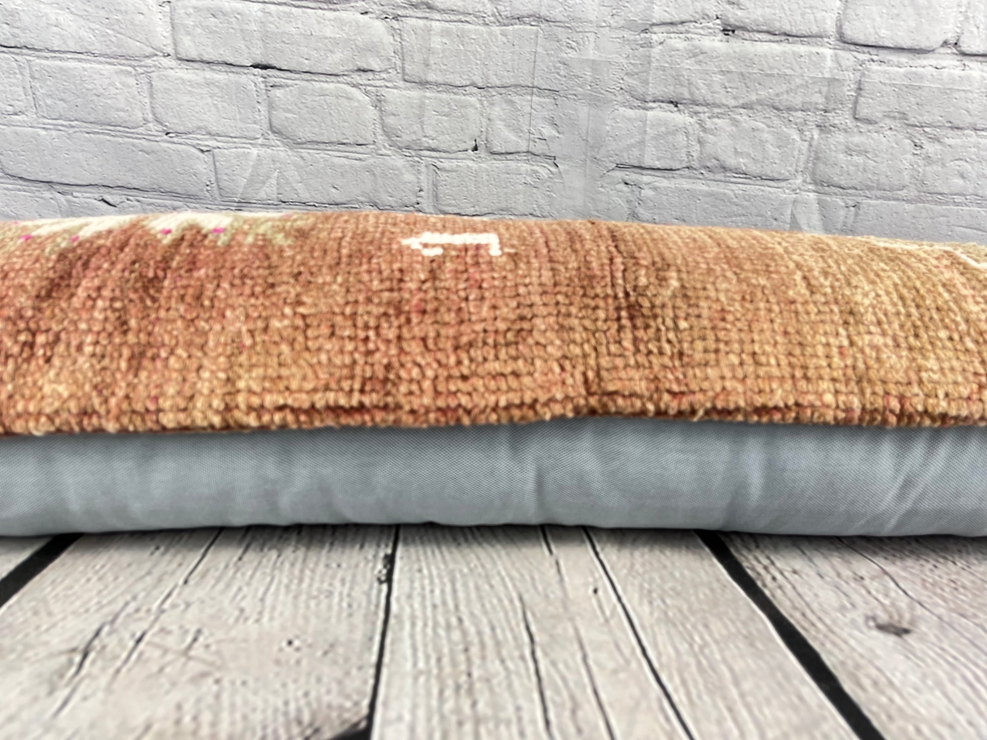 12 x 46 Lumbar Rug Pillow Nomadic Comfort Turkish Pillow Cushion Cover #7561