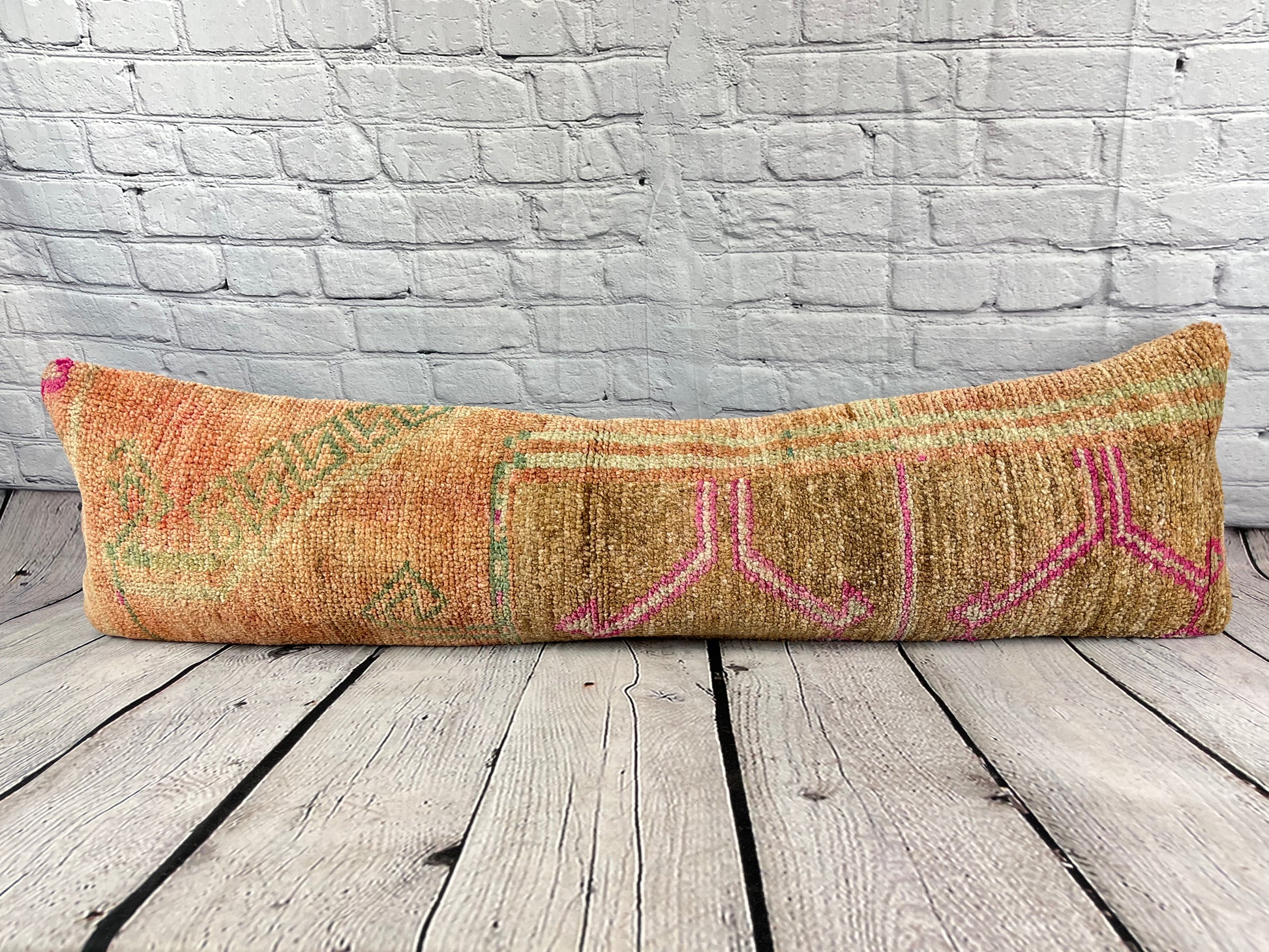 12 x 46 Lumbar Rug Pillow Textile Treasures Turkish Pillow Cushion Cover #7554