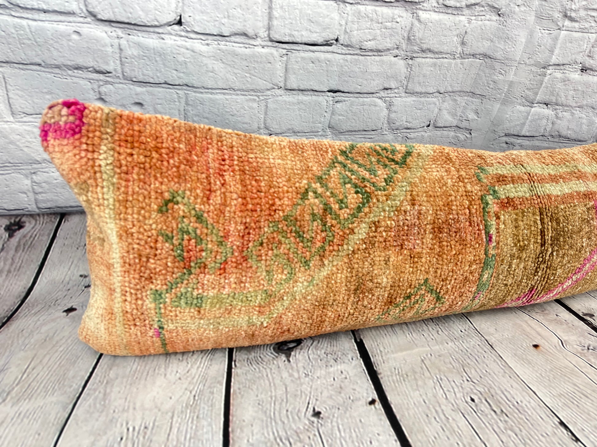 12 x 46 Lumbar Rug Pillow Textile Treasures Turkish Pillow Cushion Cover #7554