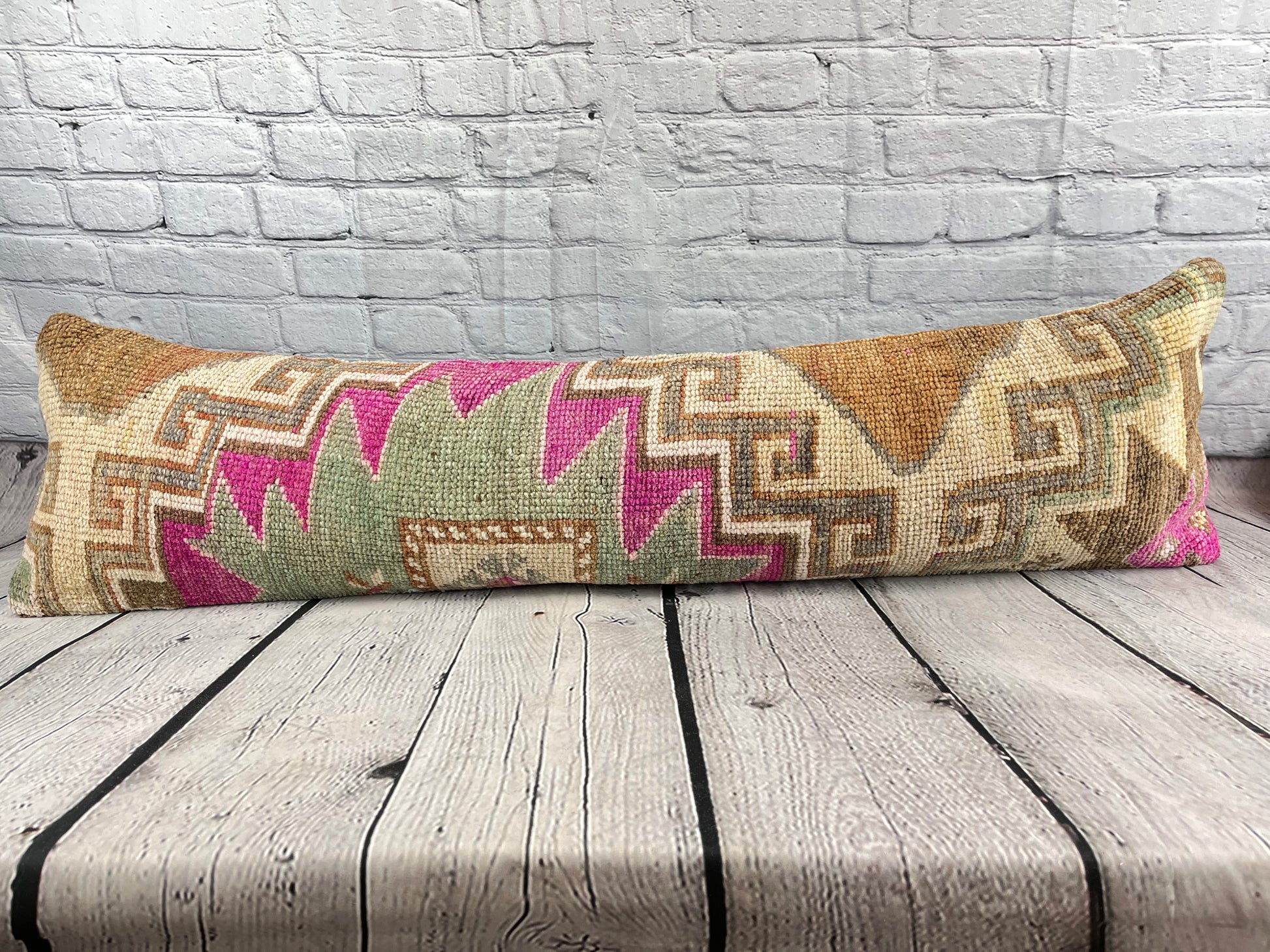 12 x 46 Lumbar Rug Pillow Oriental Majesty Turkish Pillow Cushion Cover #7564