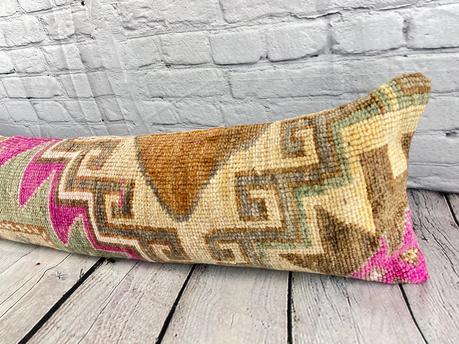 12 x 46 Lumbar Rug Pillow Oriental Majesty Turkish Pillow Cushion Cover #7564