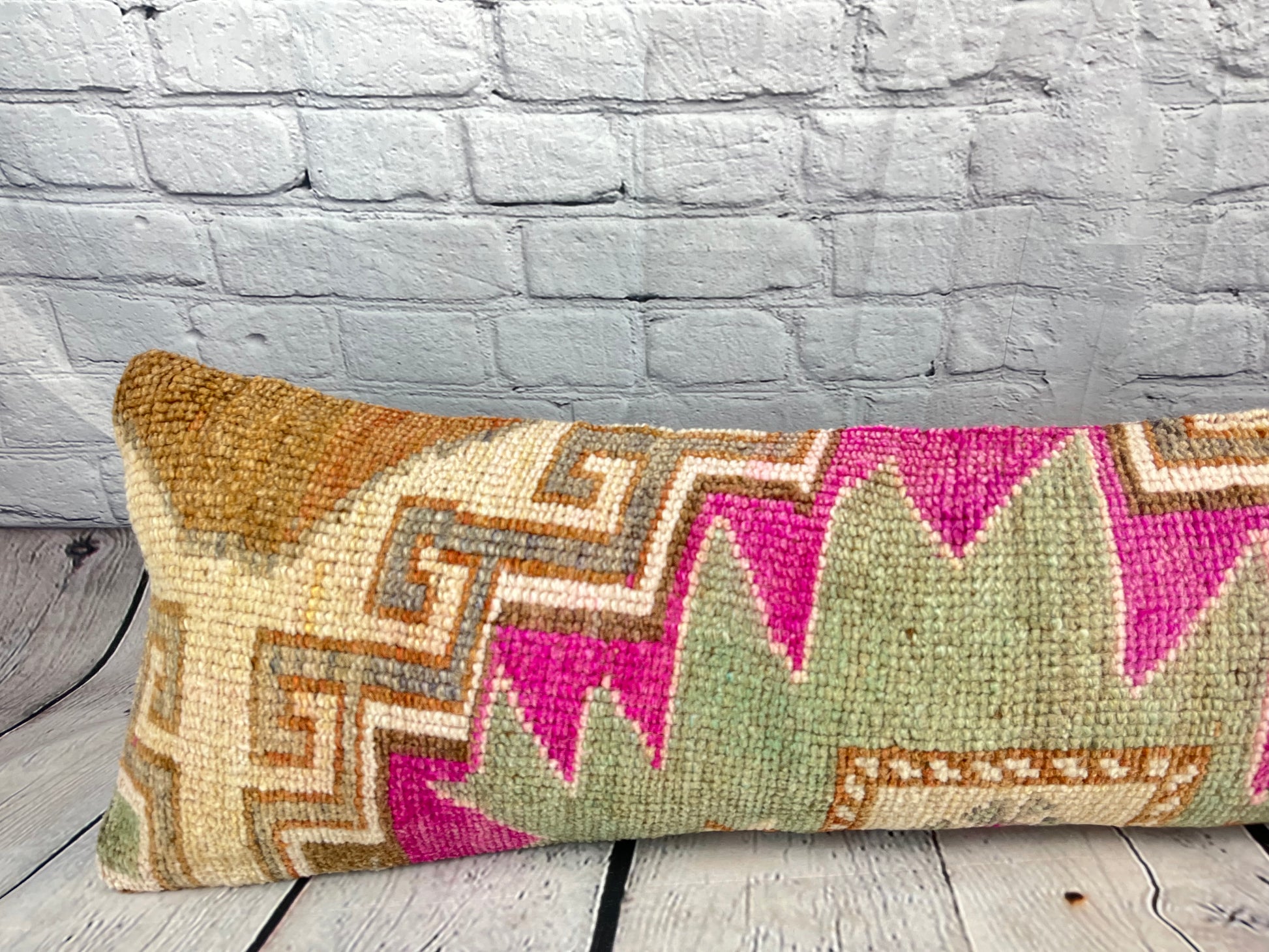 12 x 46 Lumbar Rug Pillow Oriental Majesty Turkish Pillow Cushion Cover #7564