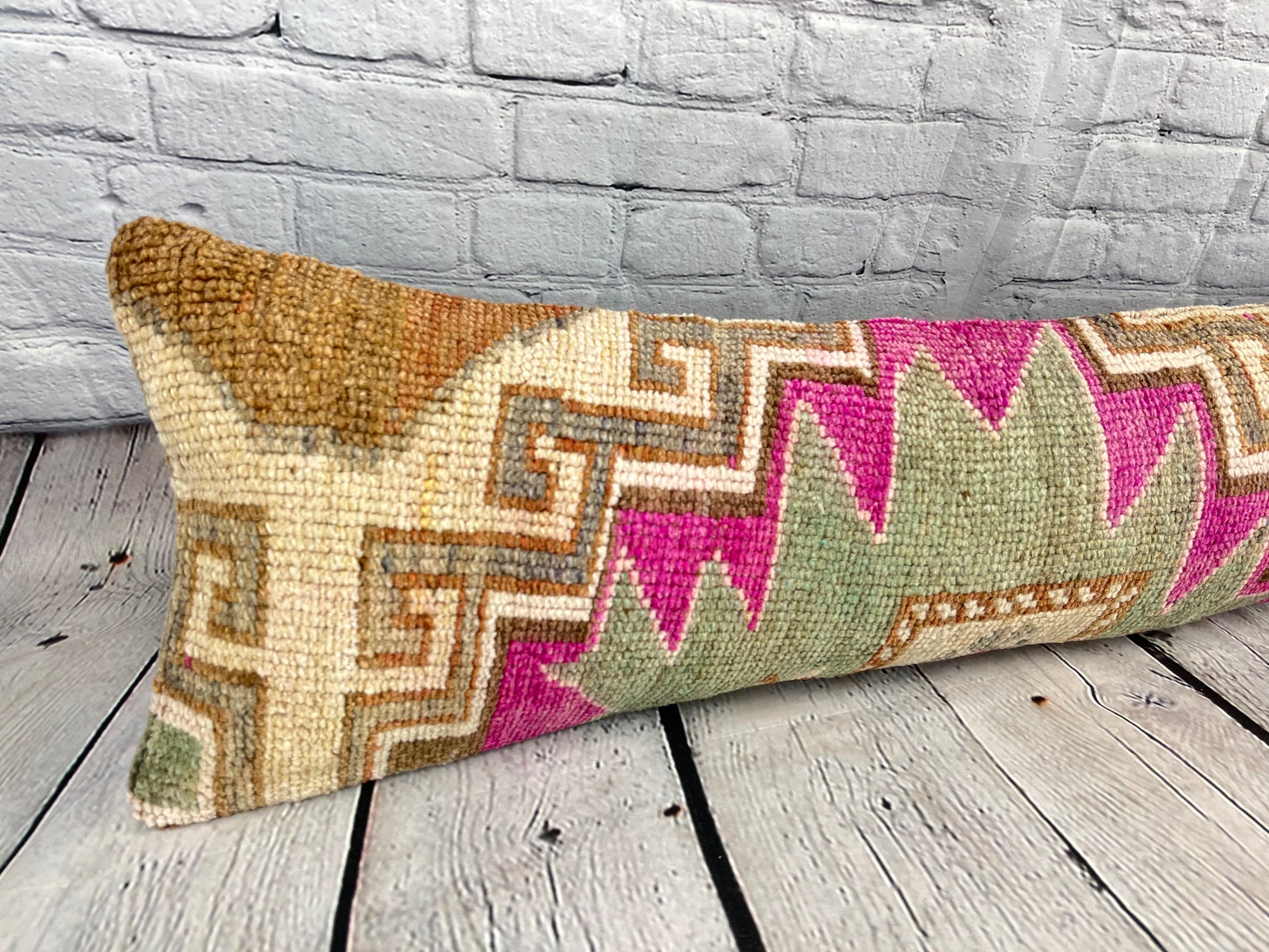 12 x 46 Lumbar Rug Pillow Oriental Majesty Turkish Pillow Cushion Cover #7564