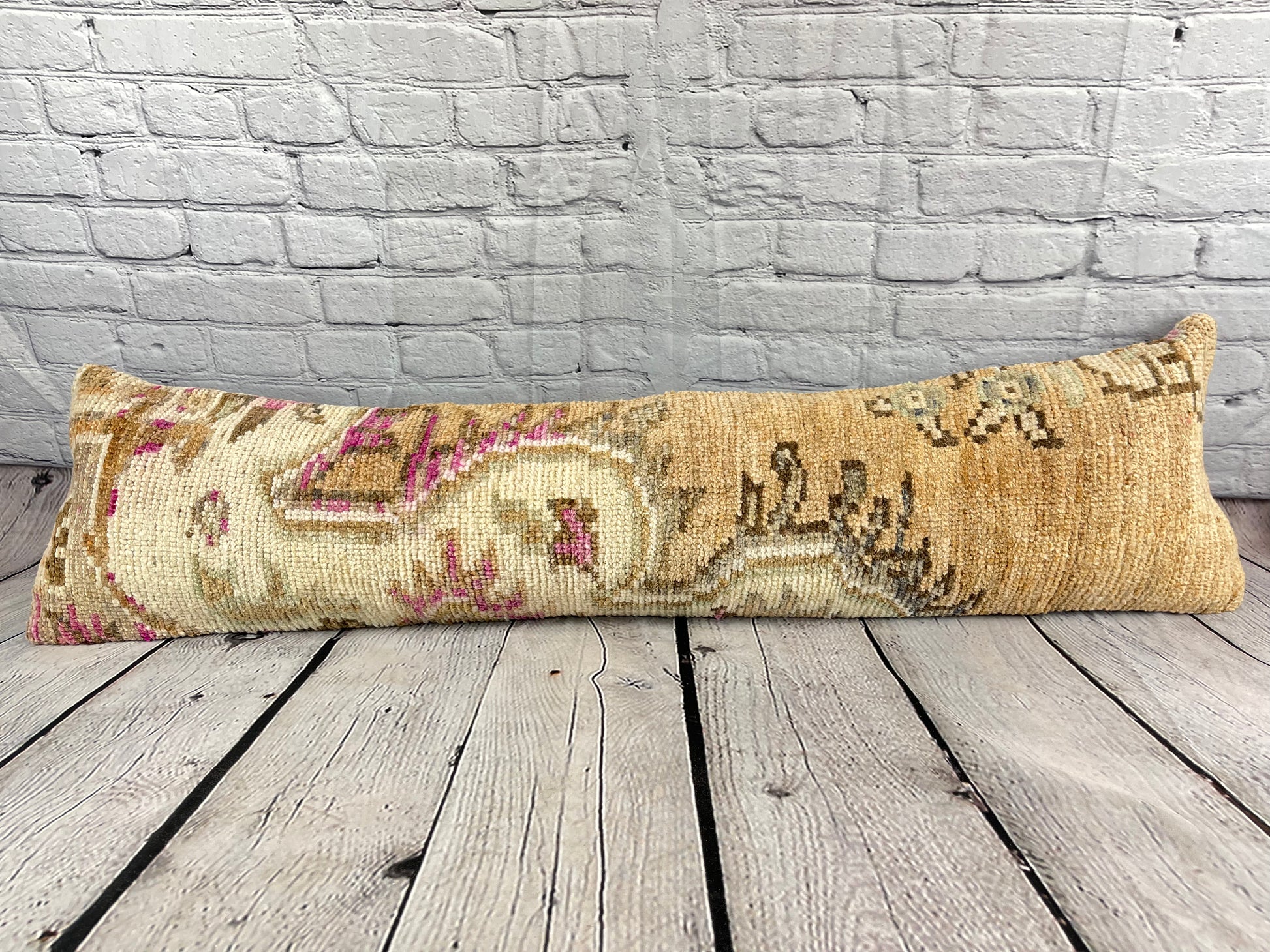 12 x 46 Lumbar Rug Pillow Cozy Opulence Turkish Pillow Cushion Cover #7572