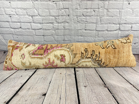 12 x 46 Lumbar Rug Pillow Cozy Opulence Turkish Pillow Cushion Cover #7572