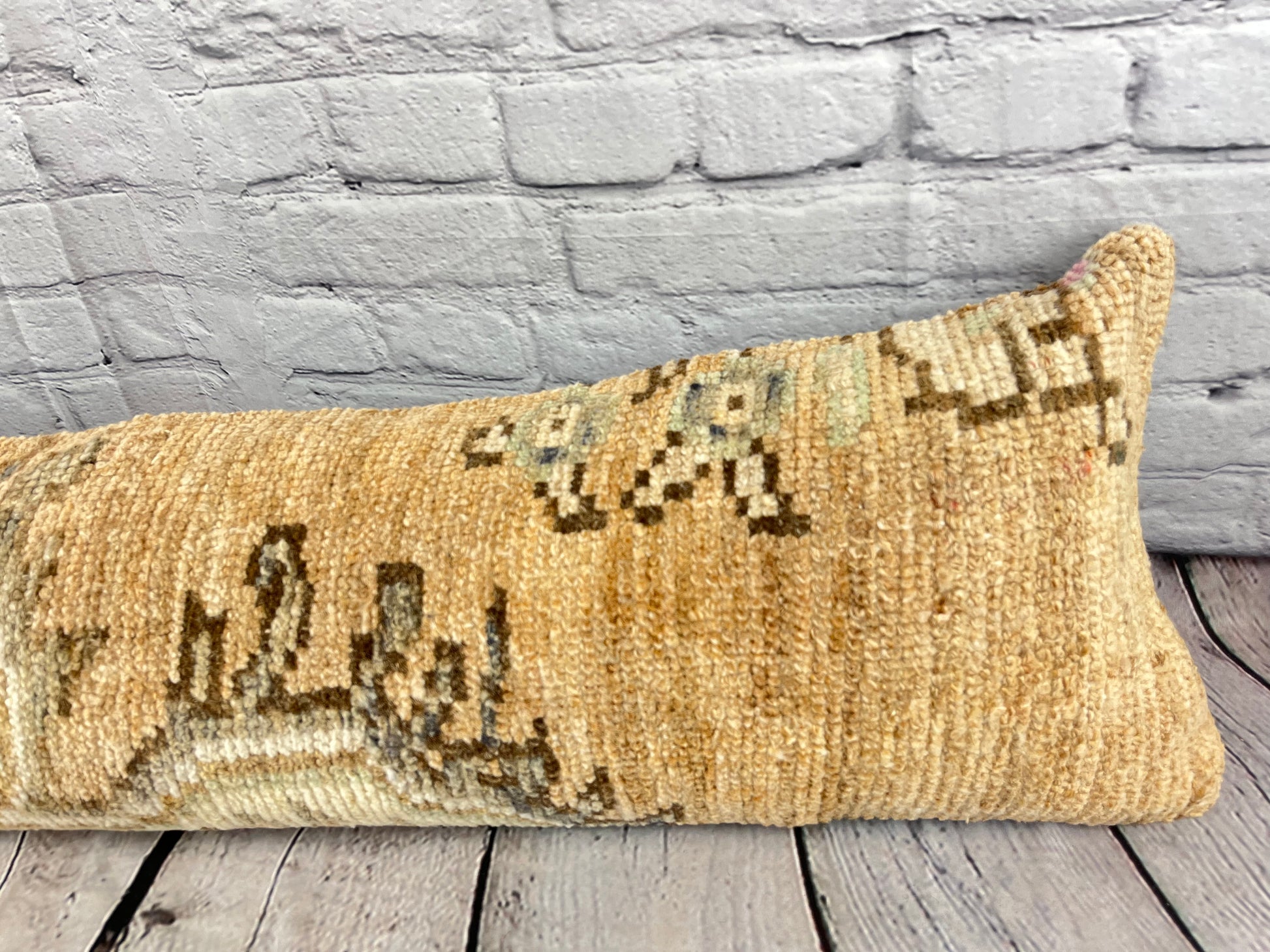 12 x 46 Lumbar Rug Pillow Cozy Opulence Turkish Pillow Cushion Cover #7572