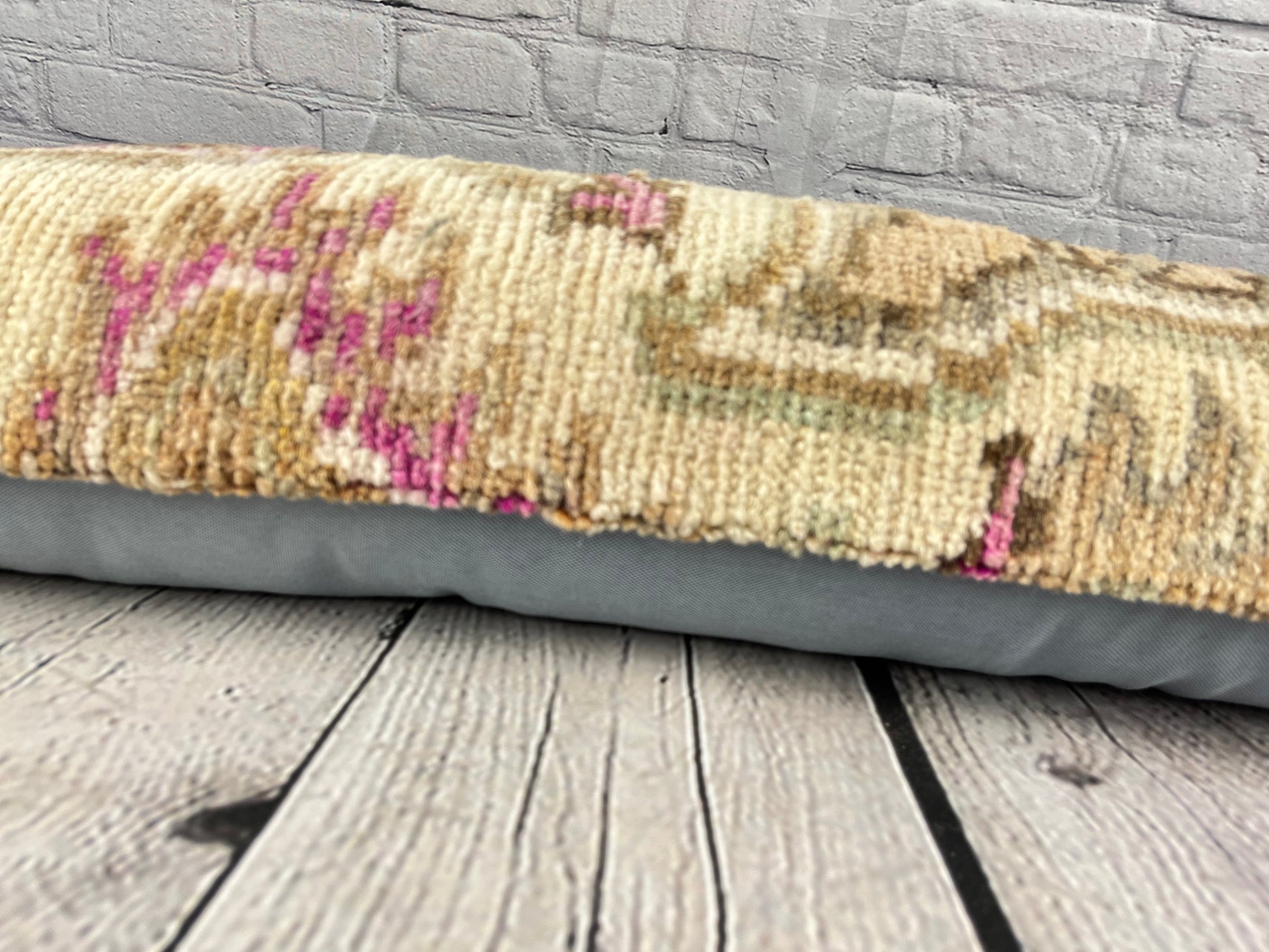 12 x 46 Lumbar Rug Pillow Cozy Opulence Turkish Pillow Cushion Cover #7572