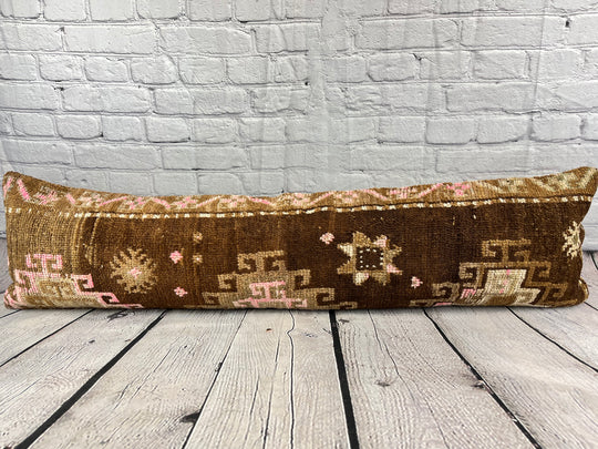 12 x 46 Lumbar Rug Pillow Cultural Splendor Turkish Pillow Cushion Cover #7775