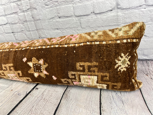 12 x 46 Lumbar Rug Pillow Cultural Splendor Turkish Pillow Cushion Cover #7775