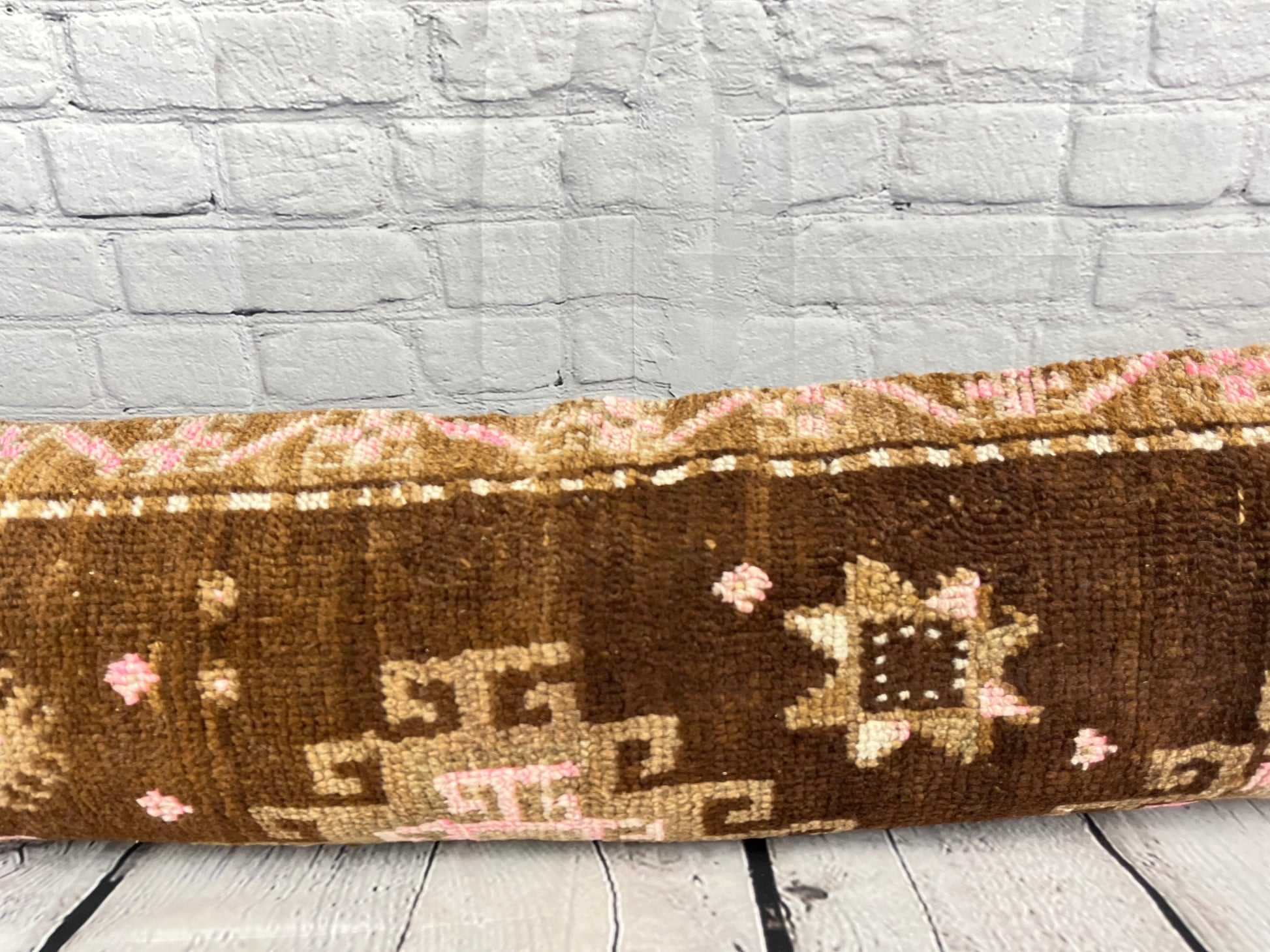 12 x 46 Lumbar Rug Pillow Cultural Splendor Turkish Pillow Cushion Cover #7775