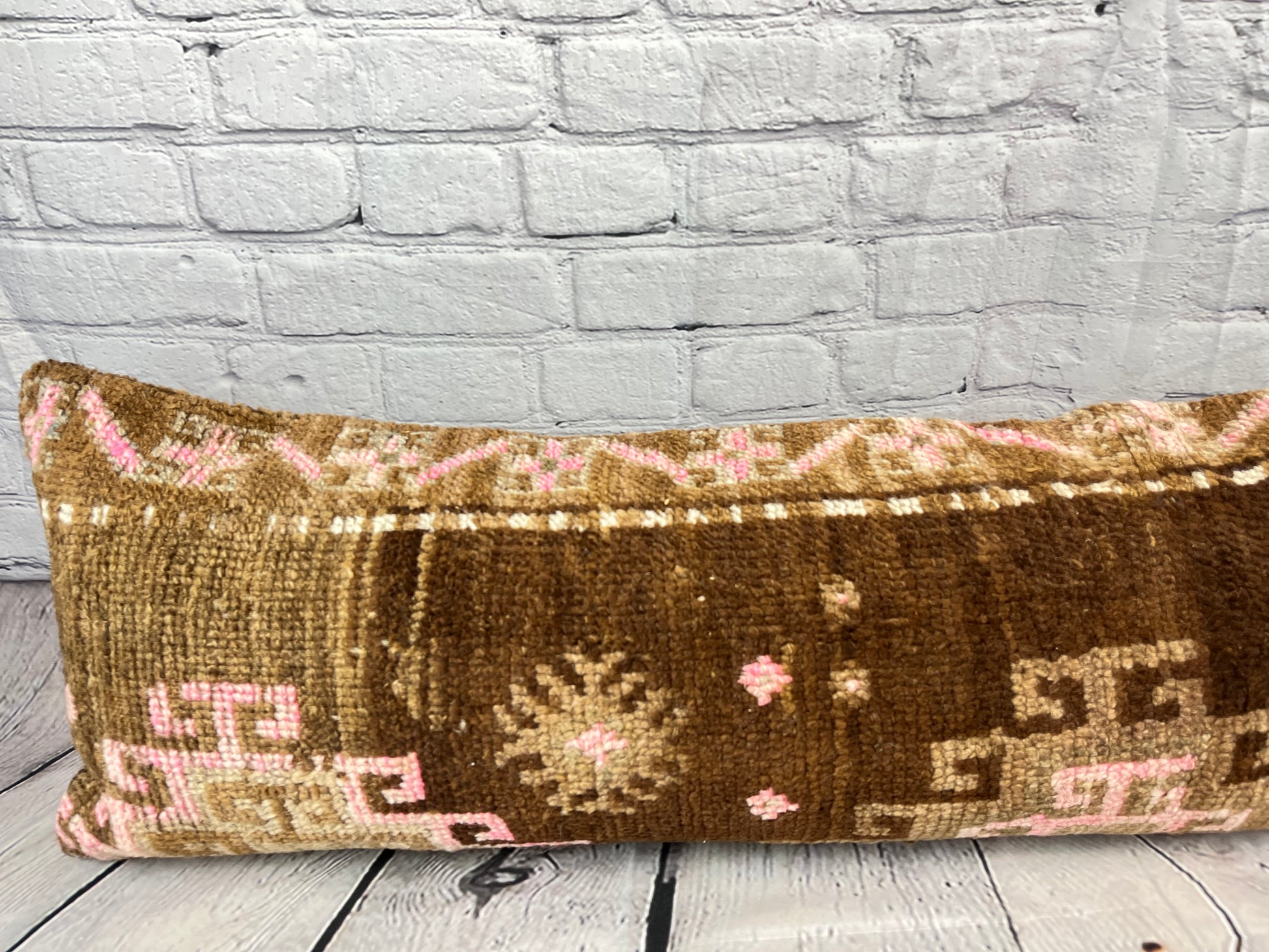 12 x 46 Lumbar Rug Pillow Cultural Splendor Turkish Pillow Cushion Cover #7775