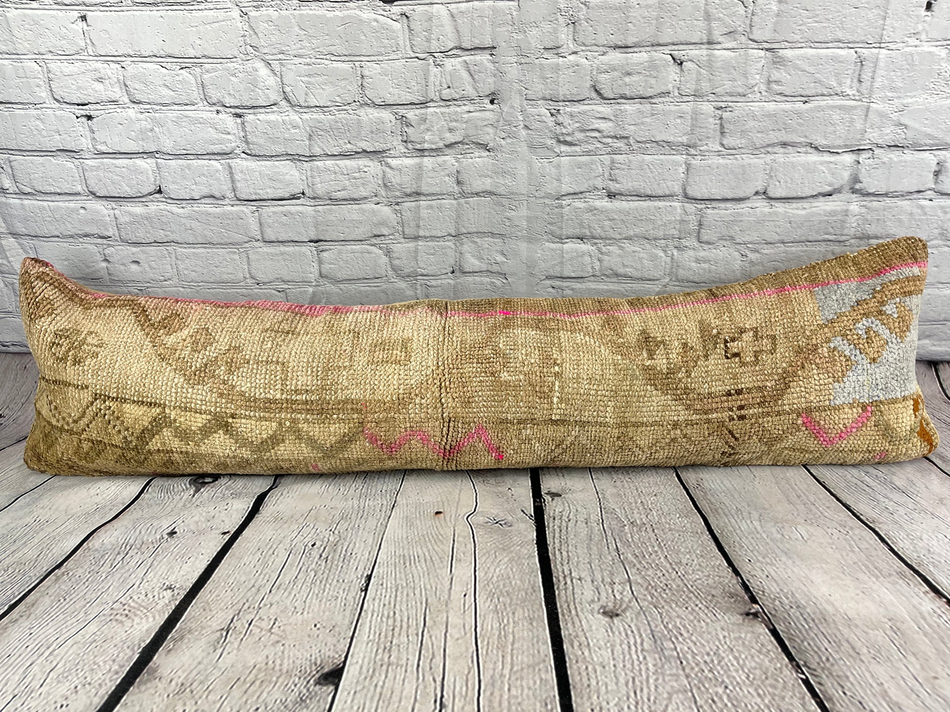12 x 46 Lumbar Rug Pillow Ethnic Charm Turkish Pillow Cushion Cover #7776
