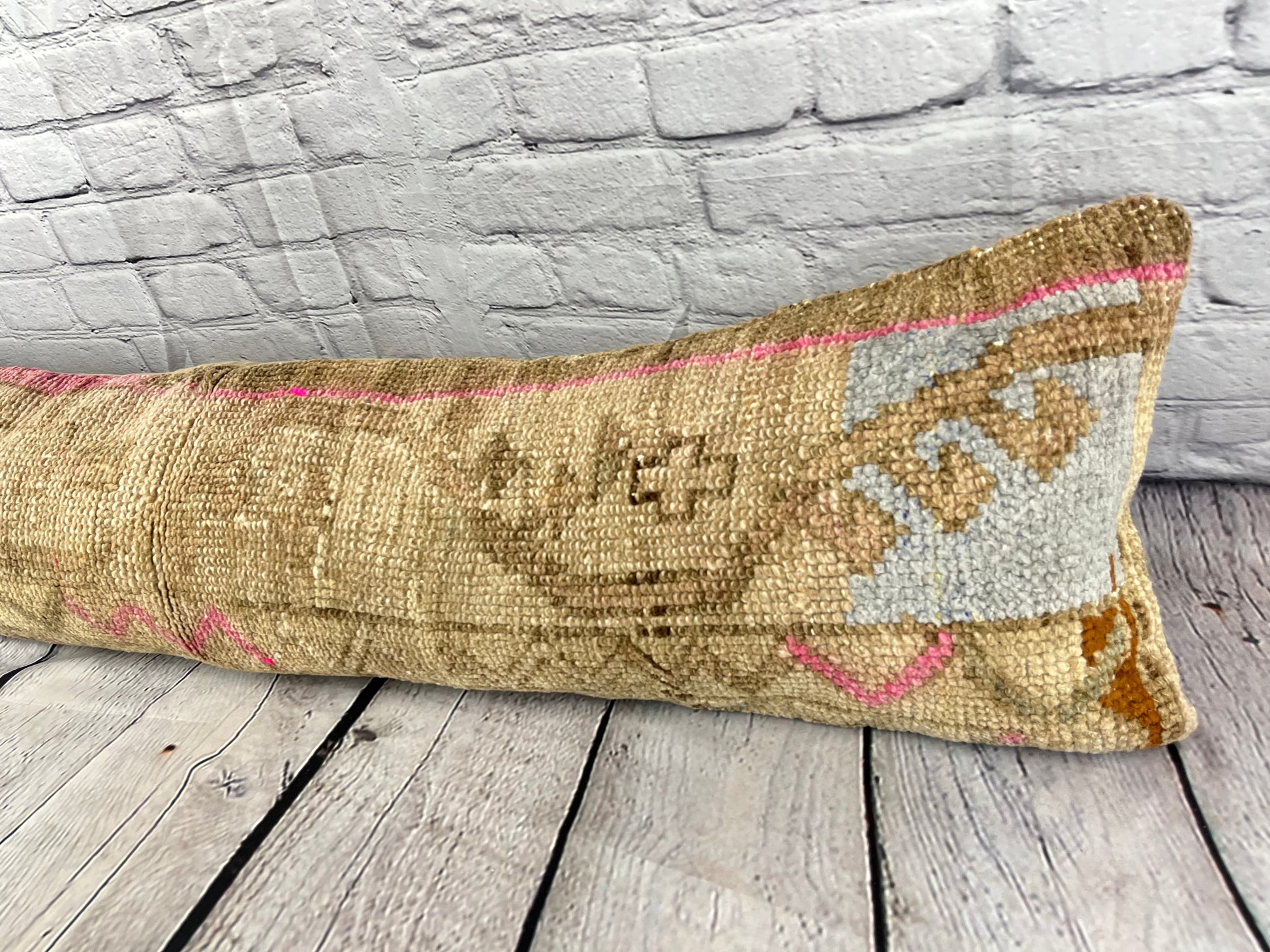 12 x 46 Lumbar Rug Pillow Ethnic Charm Turkish Pillow Cushion Cover #7776