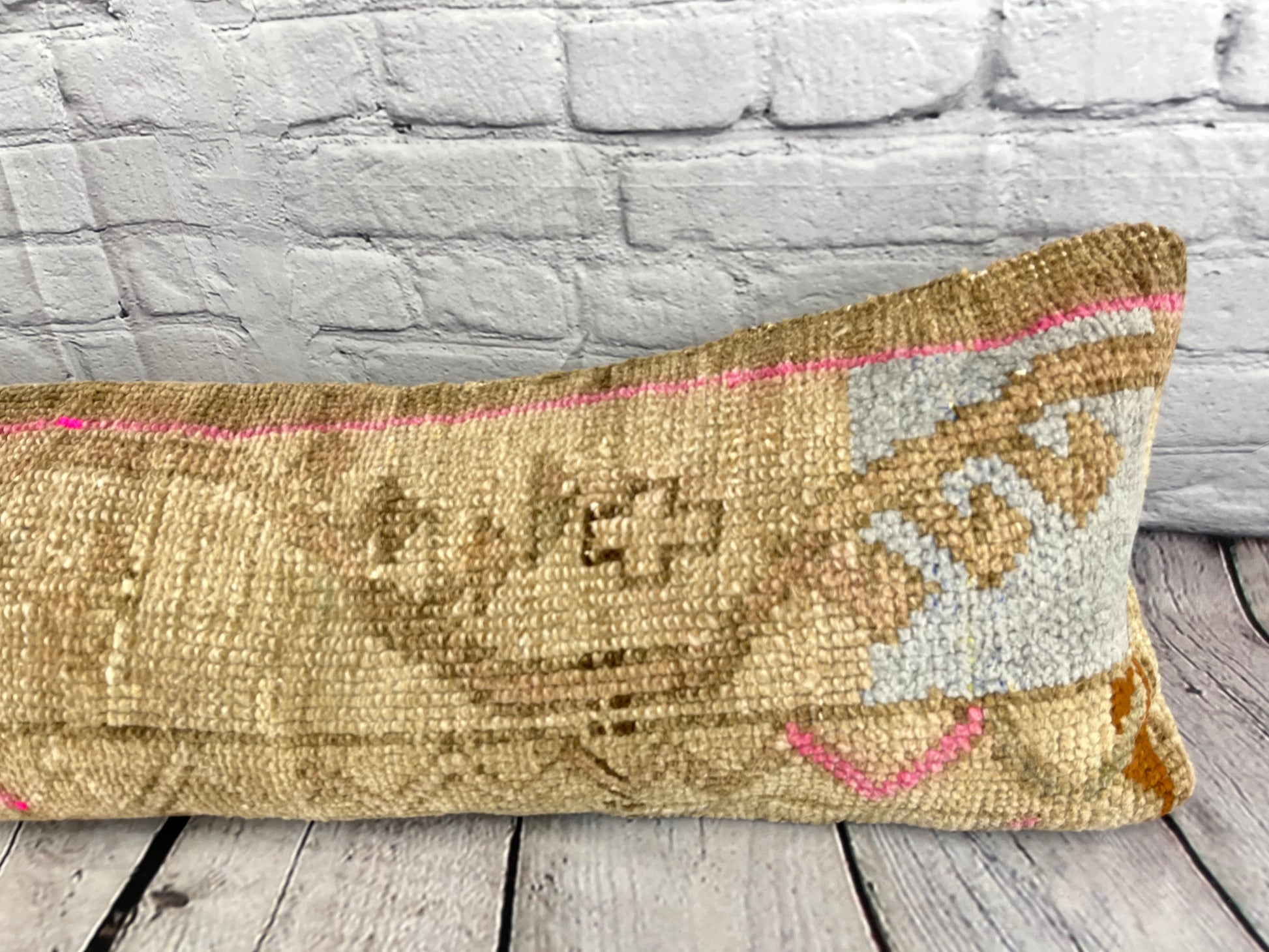 12 x 46 Lumbar Rug Pillow Ethnic Charm Turkish Pillow Cushion Cover #7776