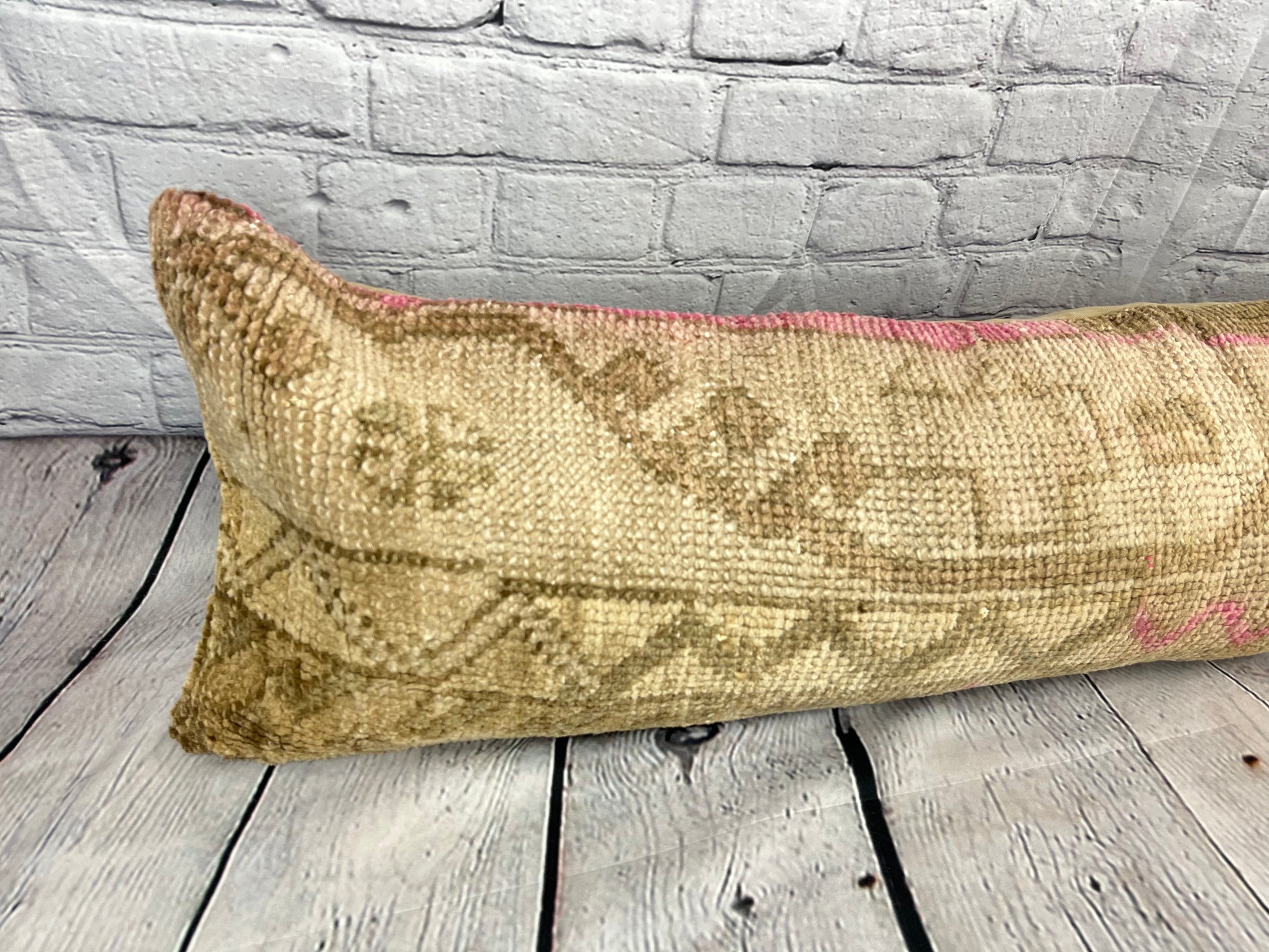 12 x 46 Lumbar Rug Pillow Ethnic Charm Turkish Pillow Cushion Cover #7776