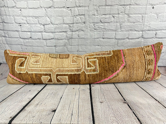 12 x 46 Lumbar Rug Pillow Plush Sophistication Turkish Pillow Cushion Cover #7778