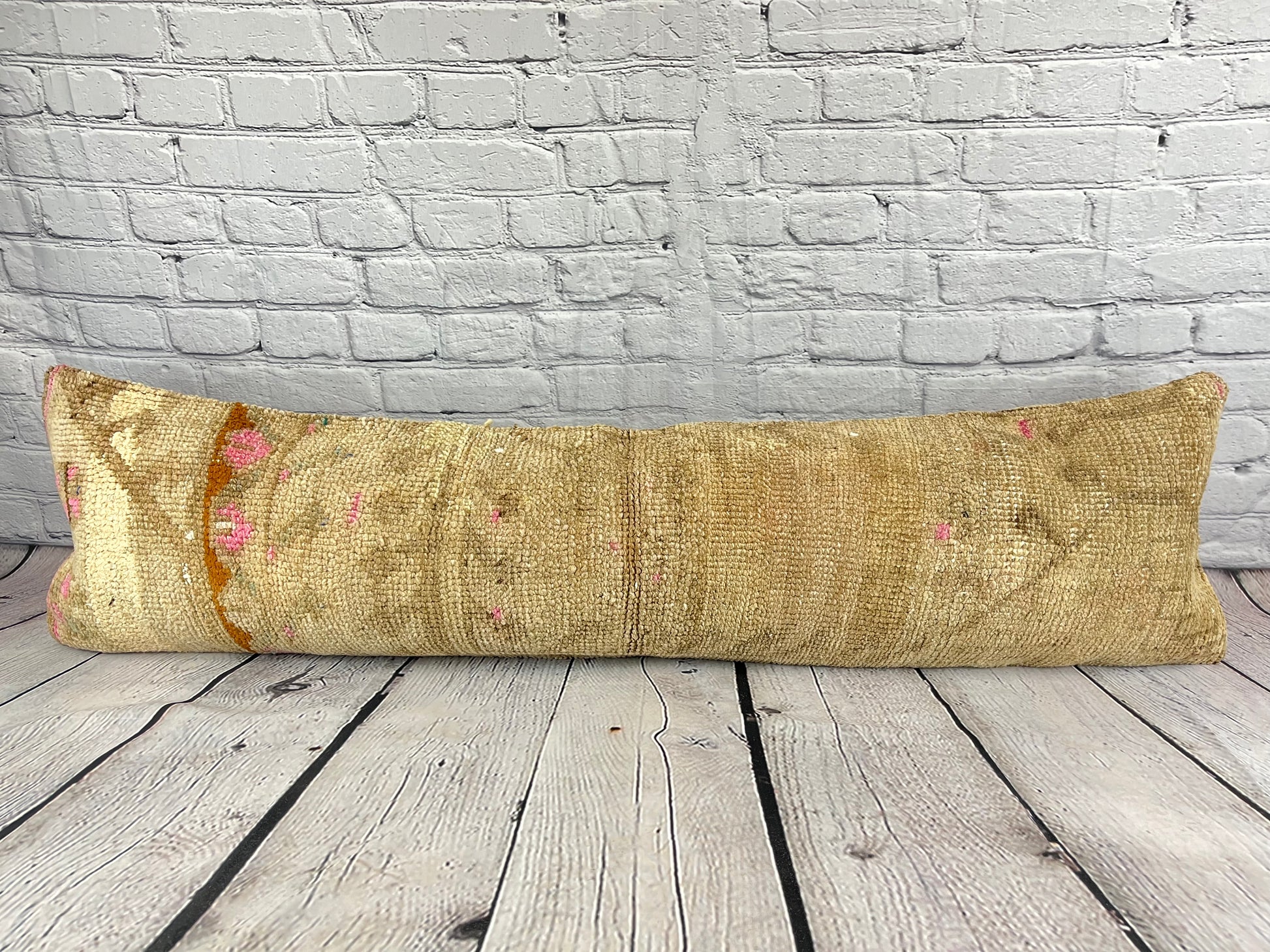 12 x 46 Lumbar Rug Pillow Artisanal Flair Turkish Pillow Cushion Cover #7854