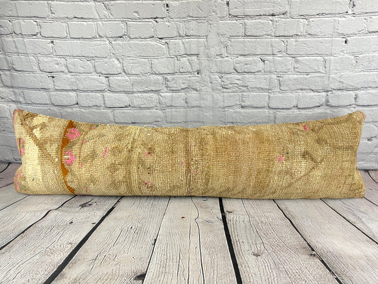 12 x 46 Lumbar Rug Pillow Artisanal Flair Turkish Pillow Cushion Cover #7854