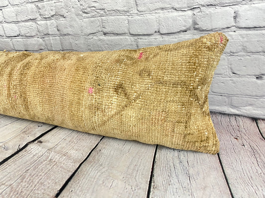 12 x 46 Lumbar Rug Pillow Artisanal Flair Turkish Pillow Cushion Cover #7854