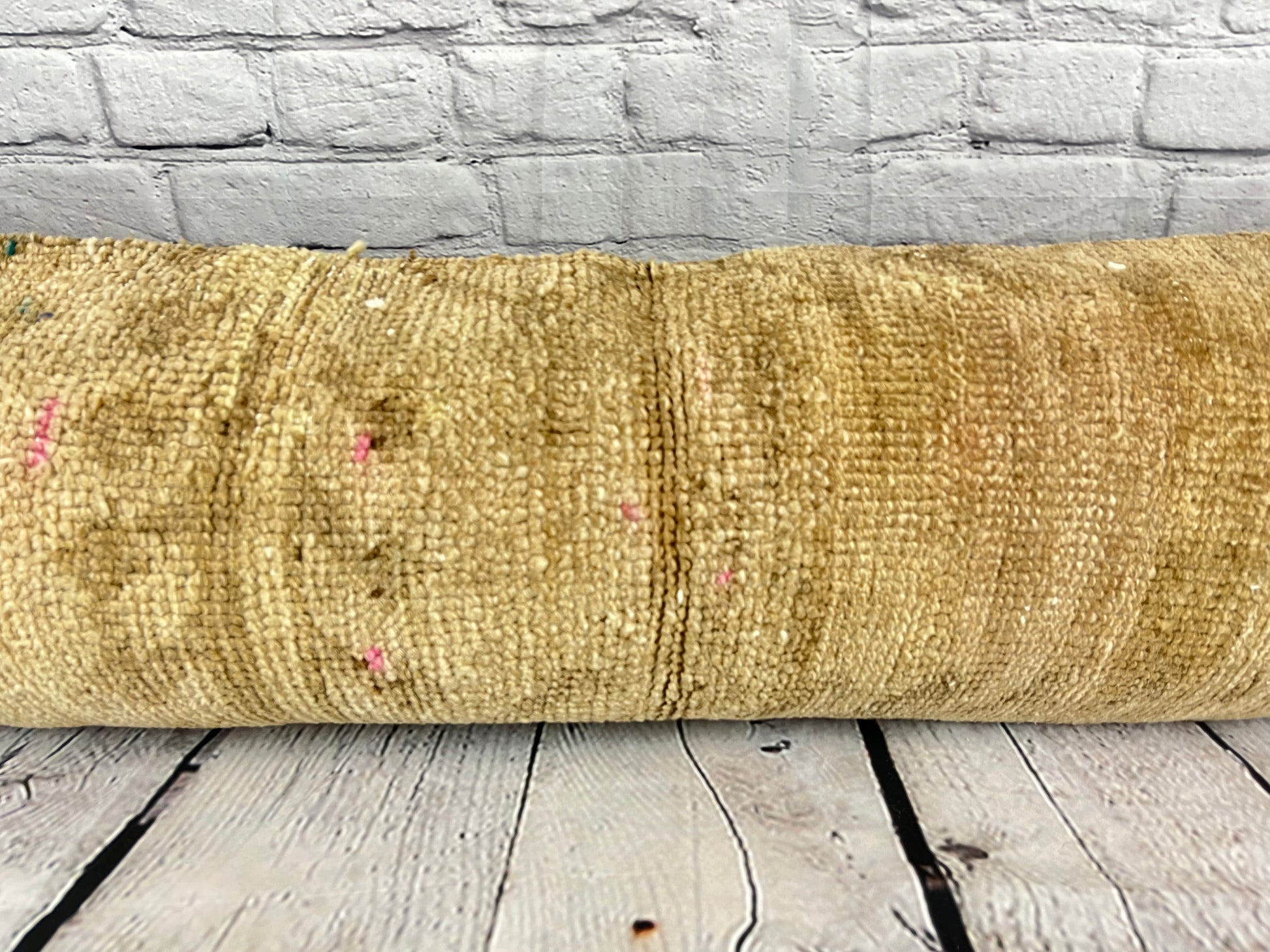 12 x 46 Lumbar Rug Pillow Artisanal Flair Turkish Pillow Cushion Cover #7854