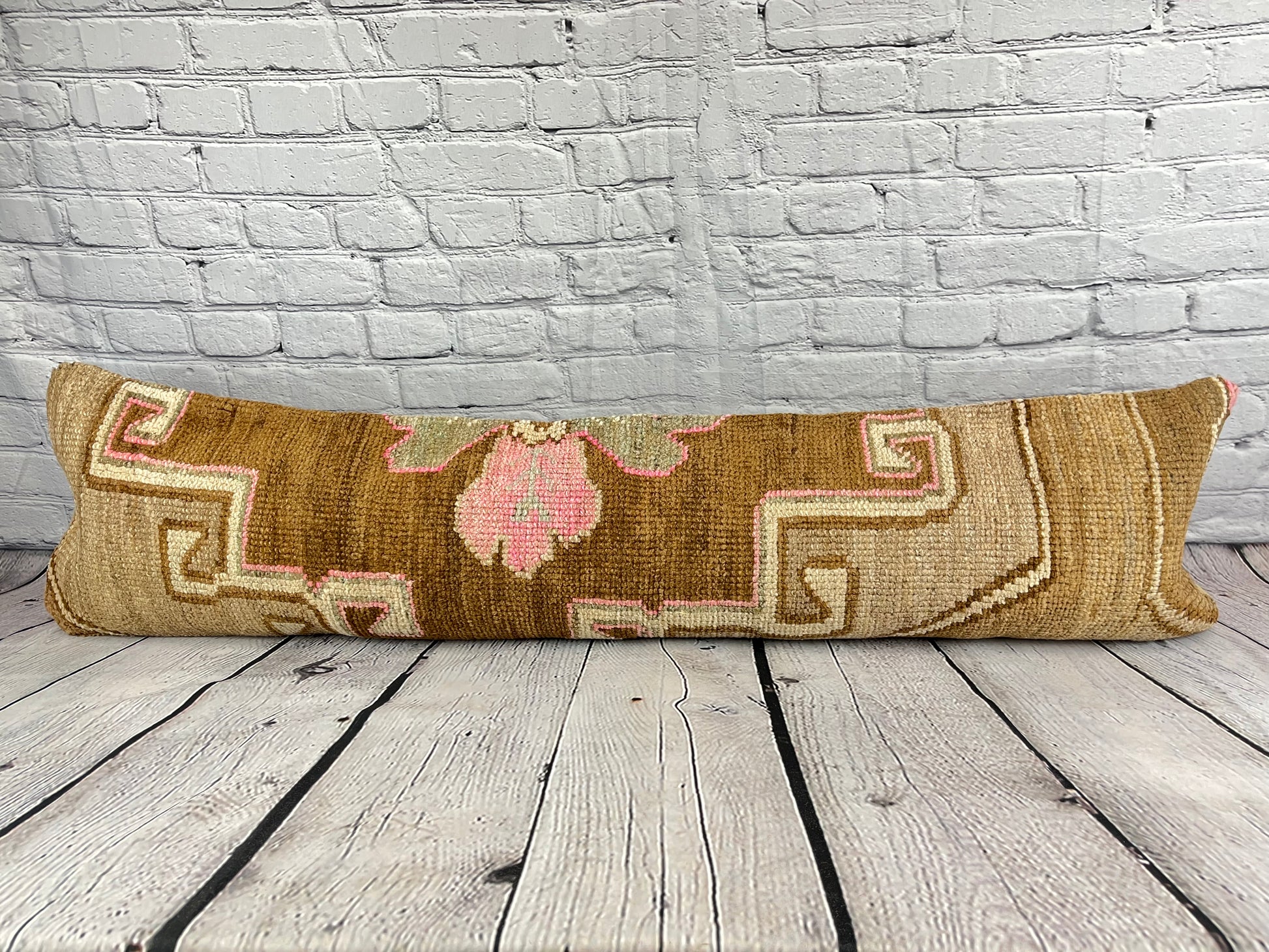 12 x 46 Lumbar Rug Pillow Exquisite Craftsmanship Turkish Pillow Cushion Cover #7785