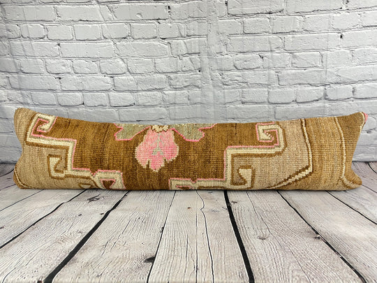 12 x 46 Lumbar Rug Pillow Exquisite Craftsmanship Turkish Pillow Cushion Cover #7785