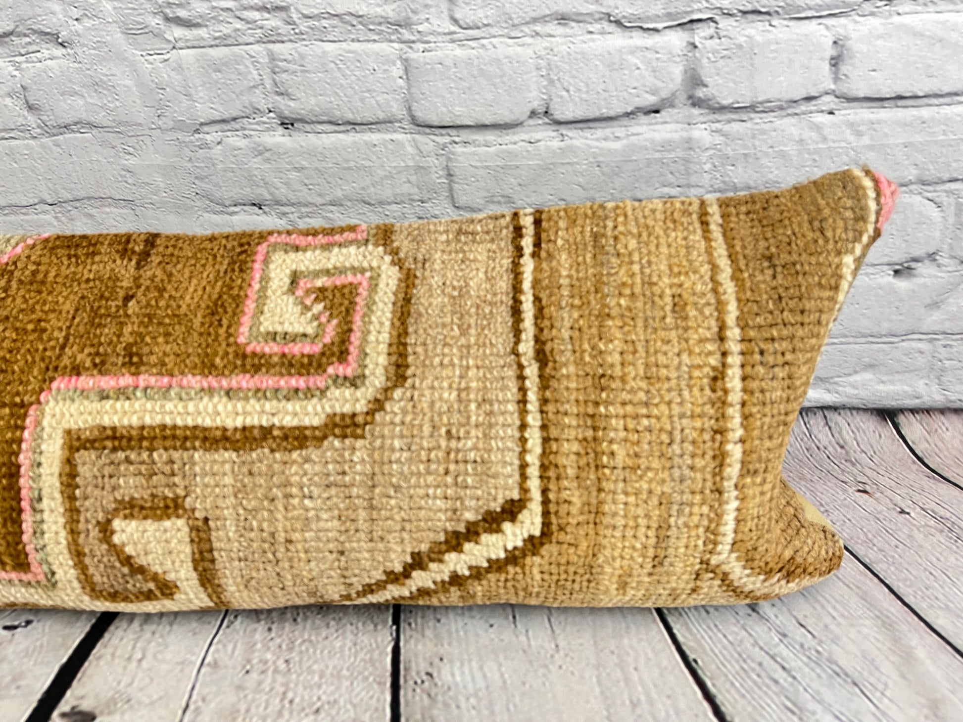 12 x 46 Lumbar Rug Pillow Exquisite Craftsmanship Turkish Pillow Cushion Cover #7785