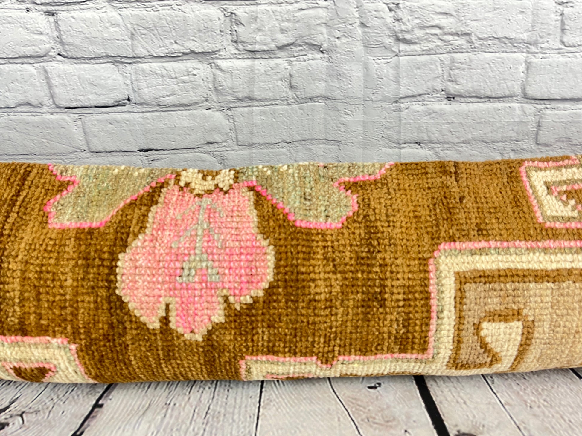 12 x 46 Lumbar Rug Pillow Exquisite Craftsmanship Turkish Pillow Cushion Cover #7785