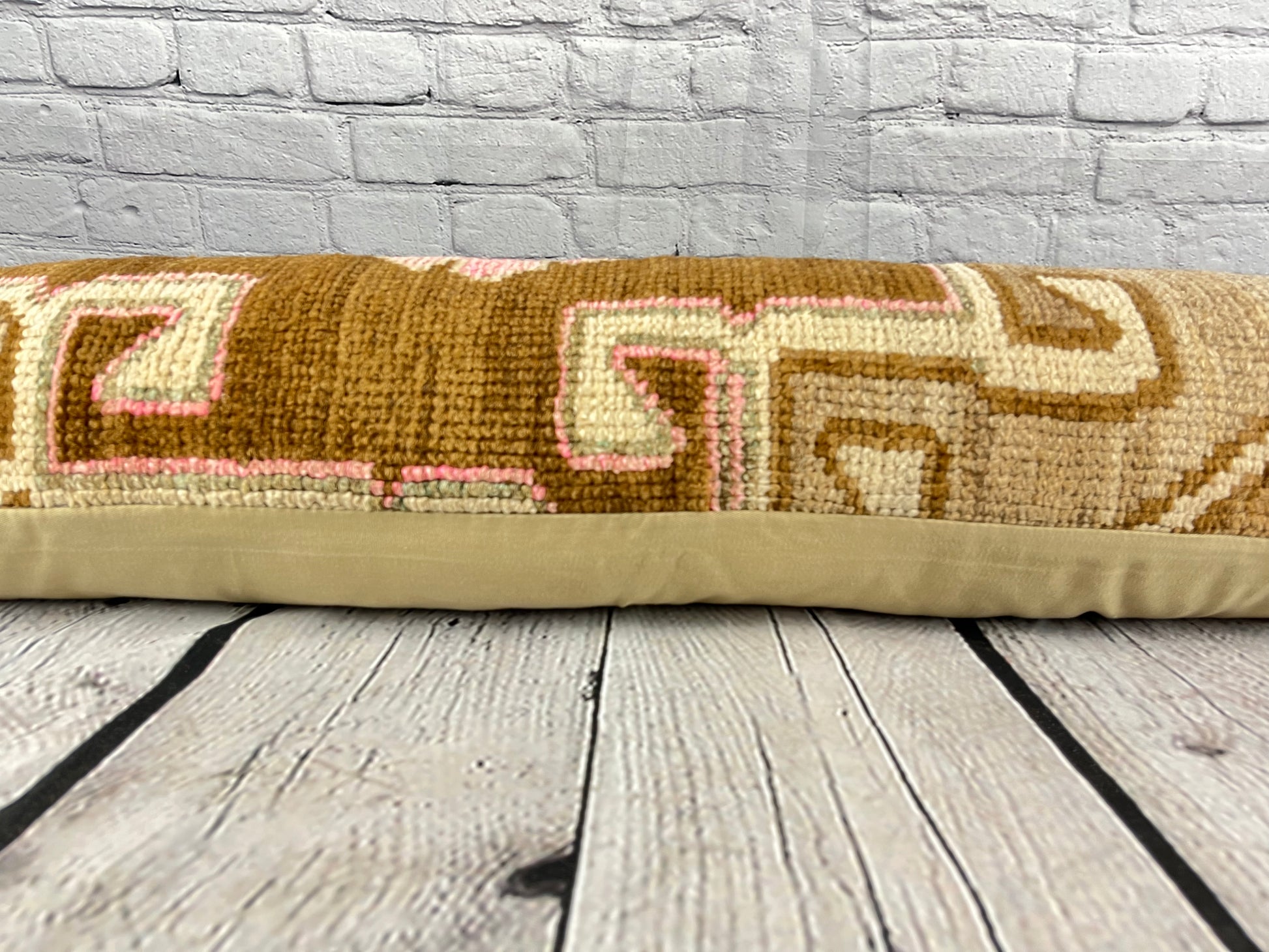 12 x 46 Lumbar Rug Pillow Exquisite Craftsmanship Turkish Pillow Cushion Cover #7785