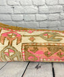 12 x 46 Lumbar Rug Pillow Vibrant Tradition Turkish Pillow Cushion Cover #7767