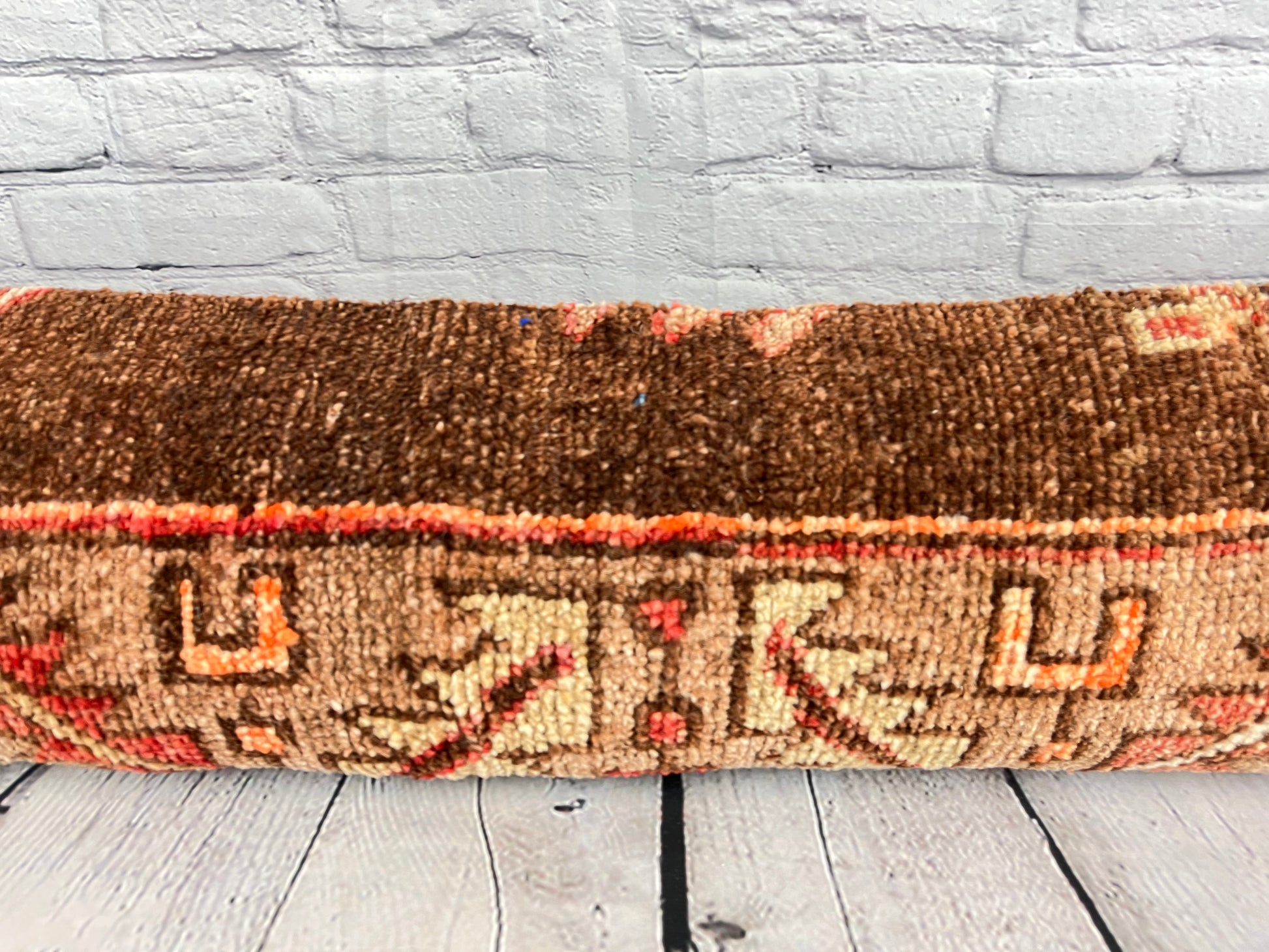 12 x 46 Lumbar Rug Pillow Bohemian Chic Turkish Pillow Cushion Cover #7789