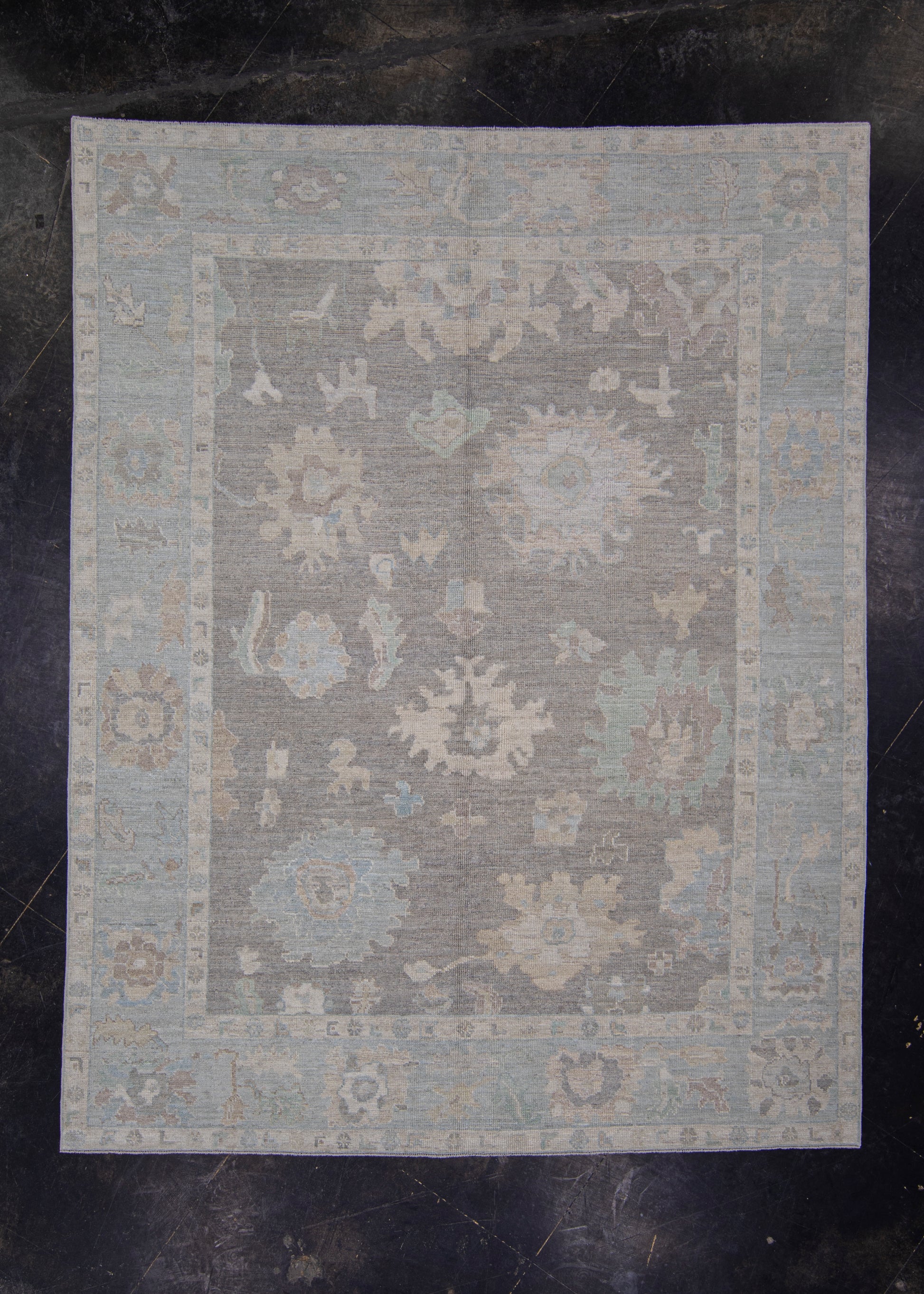 Turkish Oushak Rug 7'9" x 10' #11743