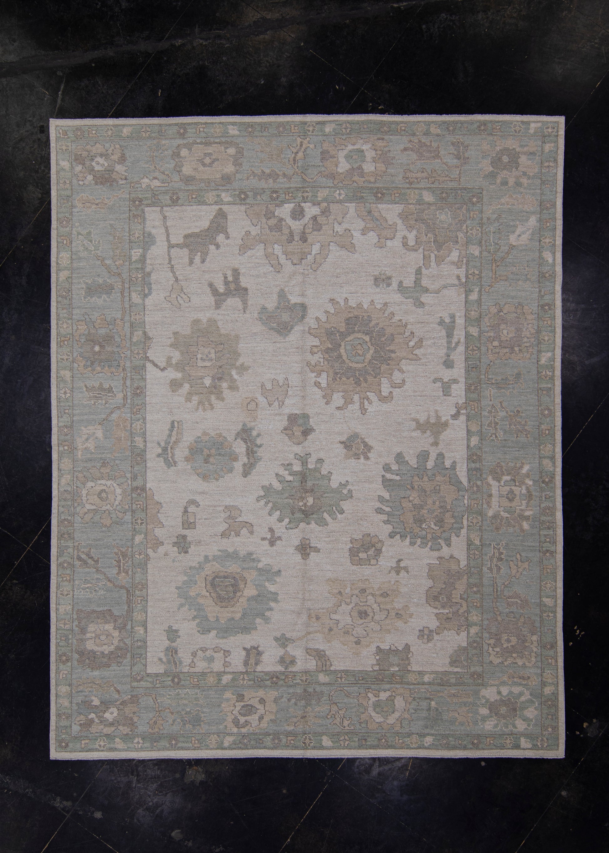 Turkish Oushak Rug 8'1" x 10'1" #11759