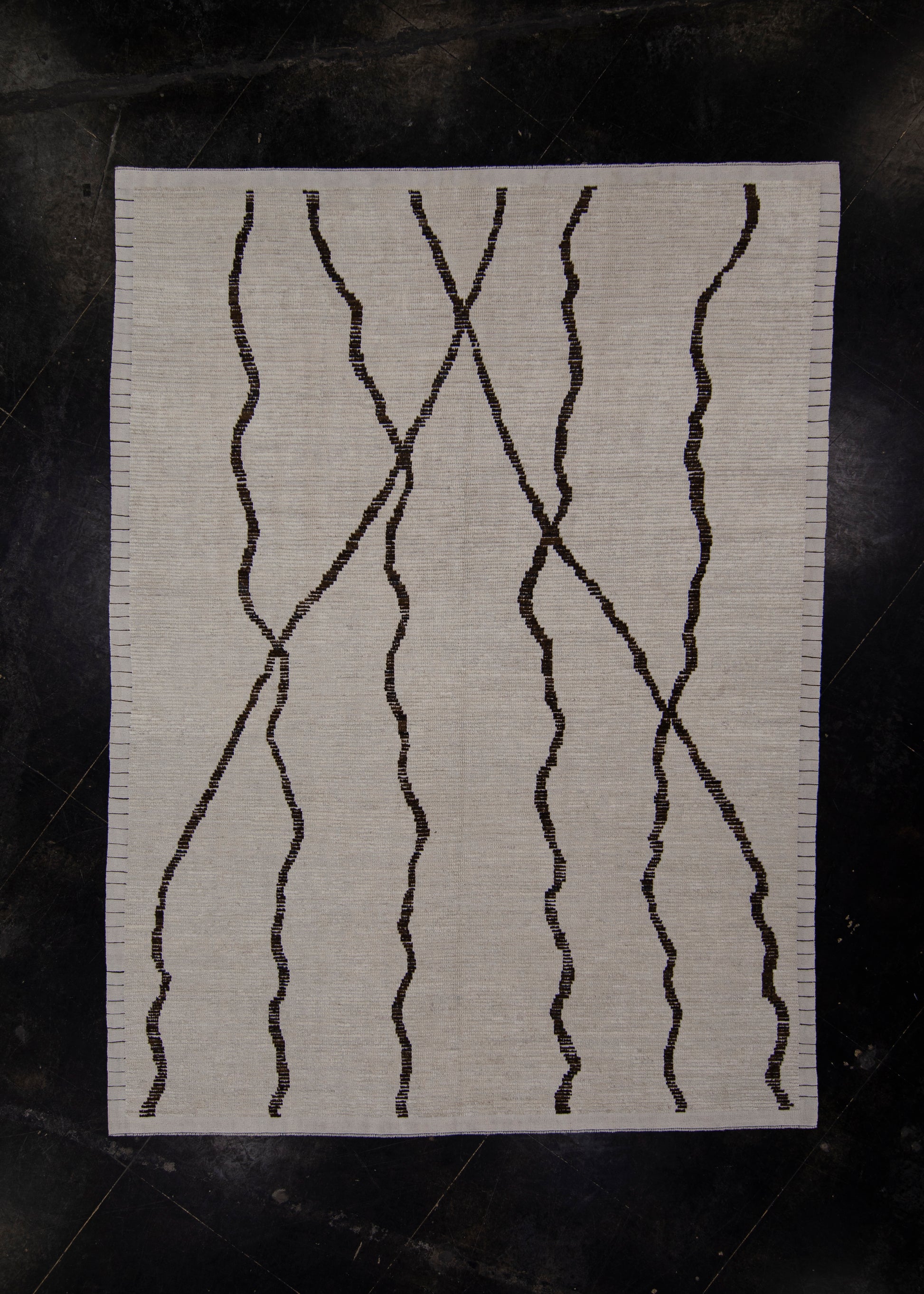 Turkish Tulu Rug Hand Knotted Rug 7'11" x 10'3" #10795