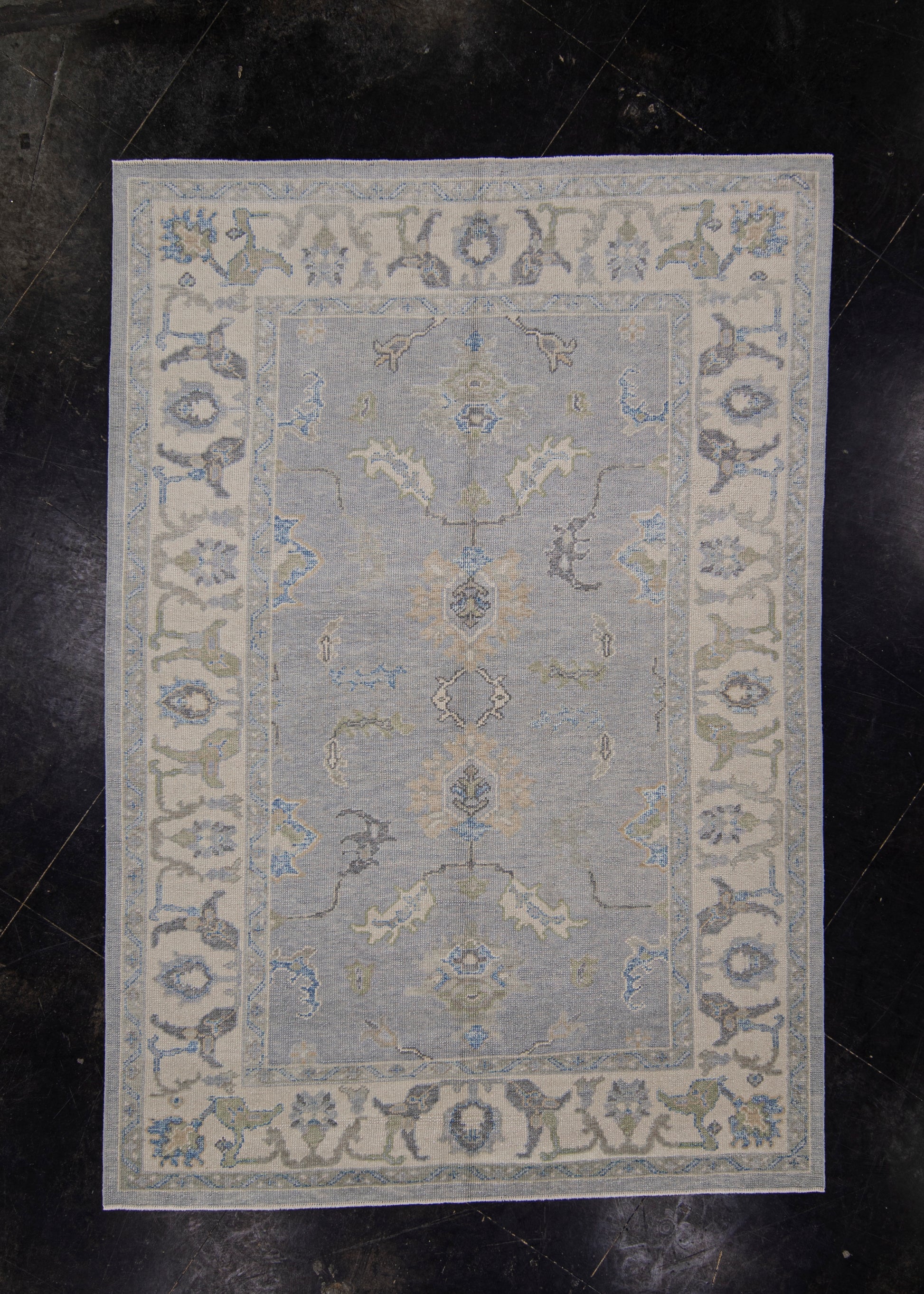 Turkish Oushak Rug 6'4" x 9'1" #11914