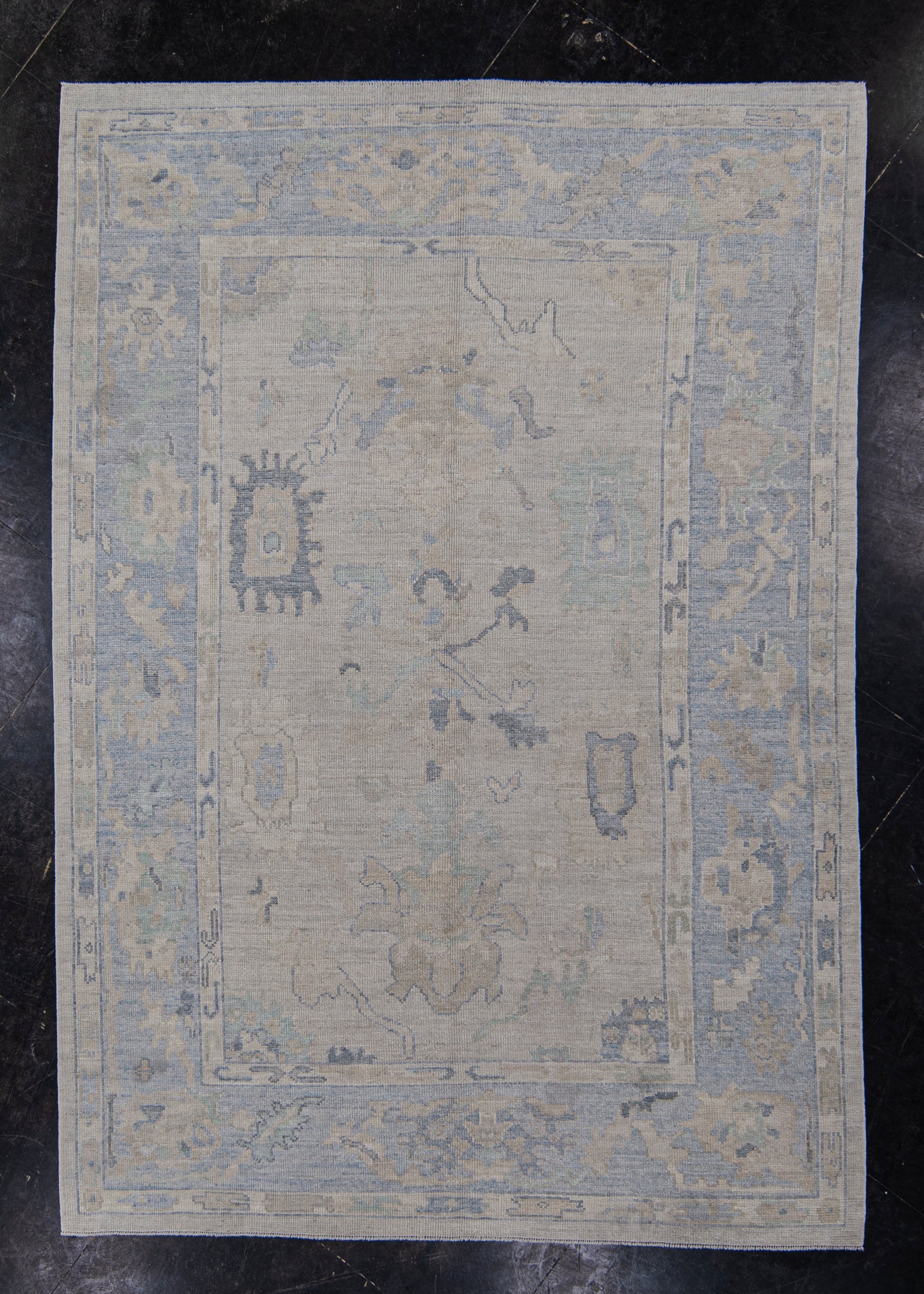 Turkish Oushak Rug 6'4" x 9' #11564