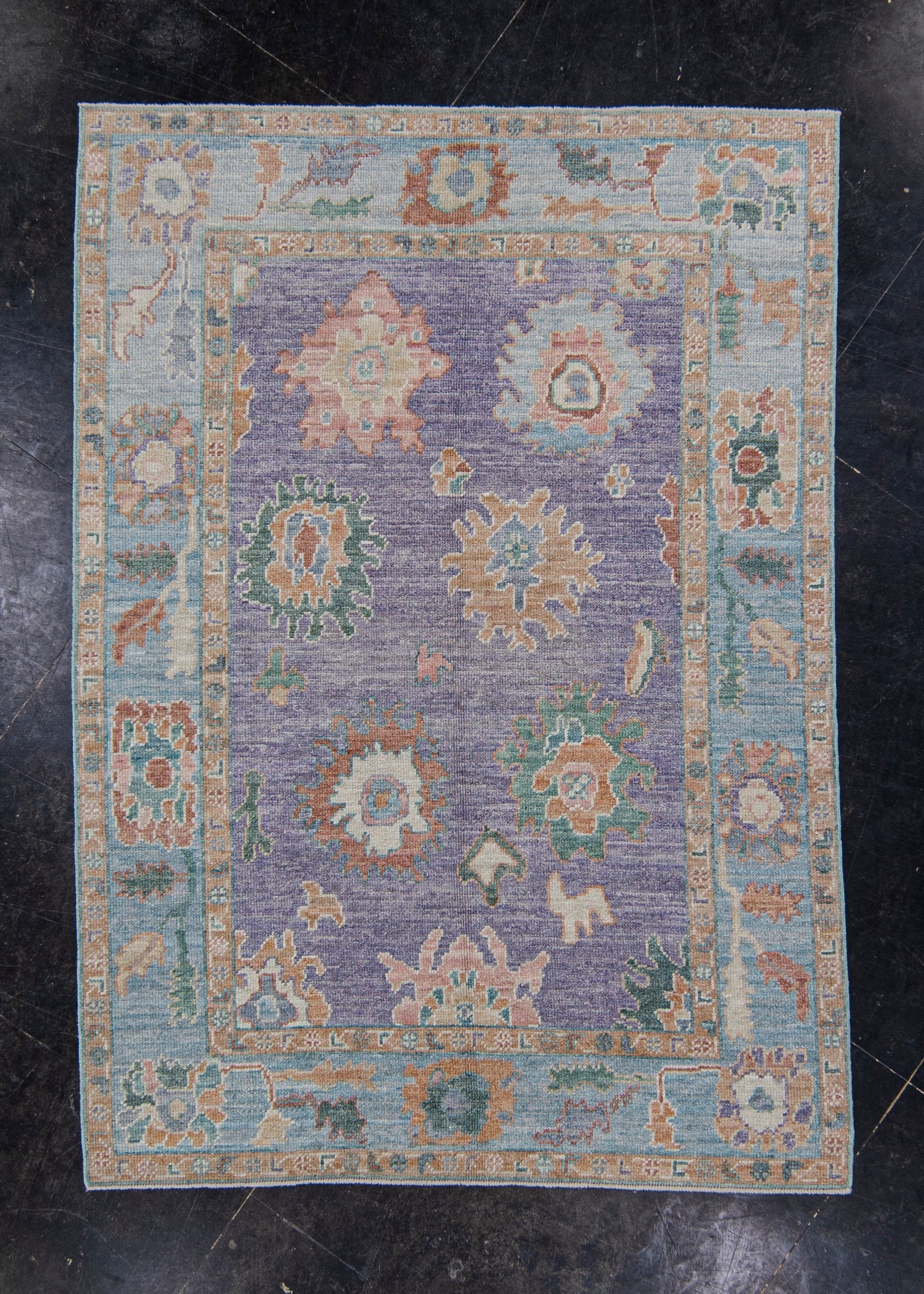 Turkish Oushak Rug 4'11" x 6'10" #2067