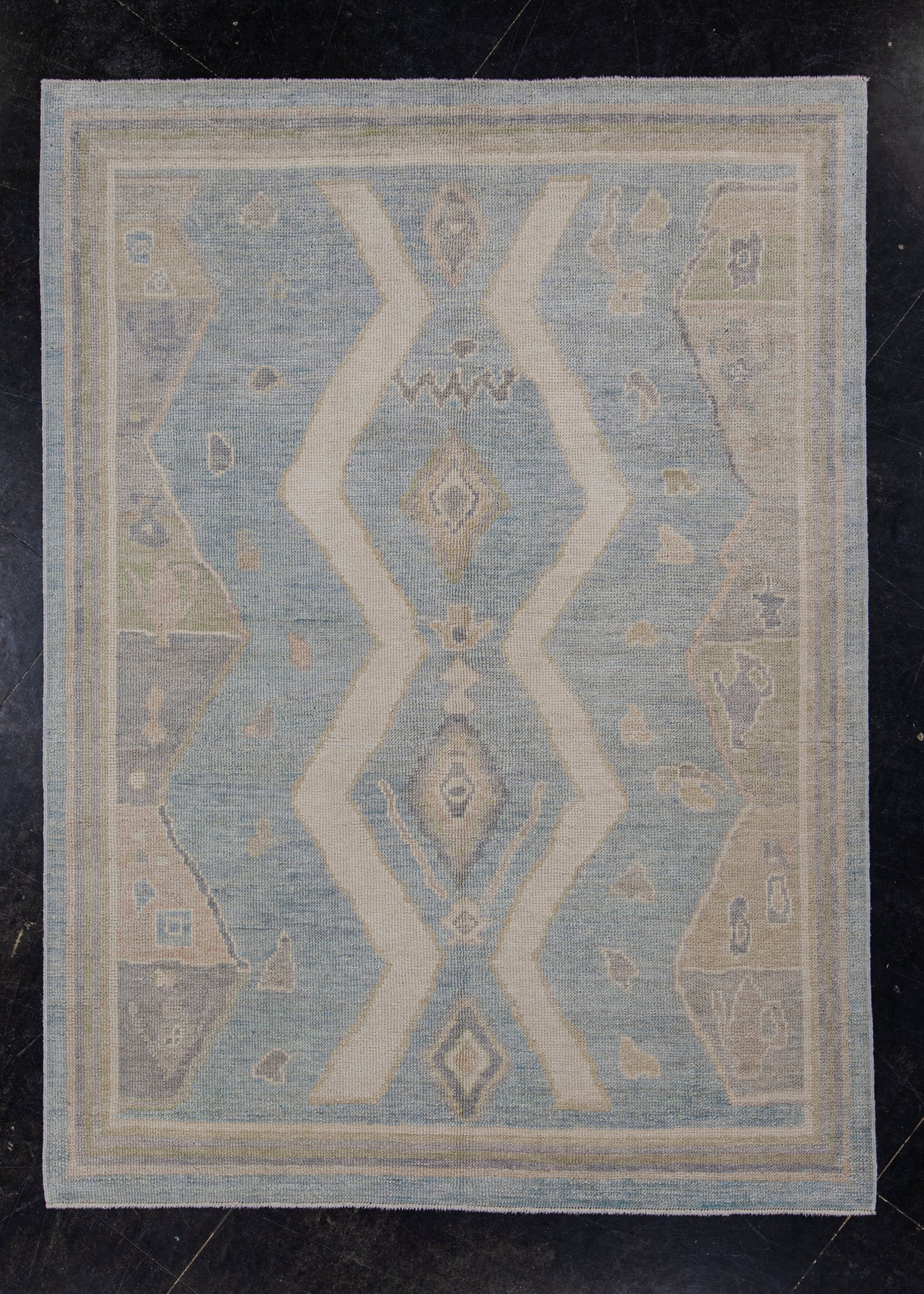Turkish Oushak Rug 5' x 6'10" #12187