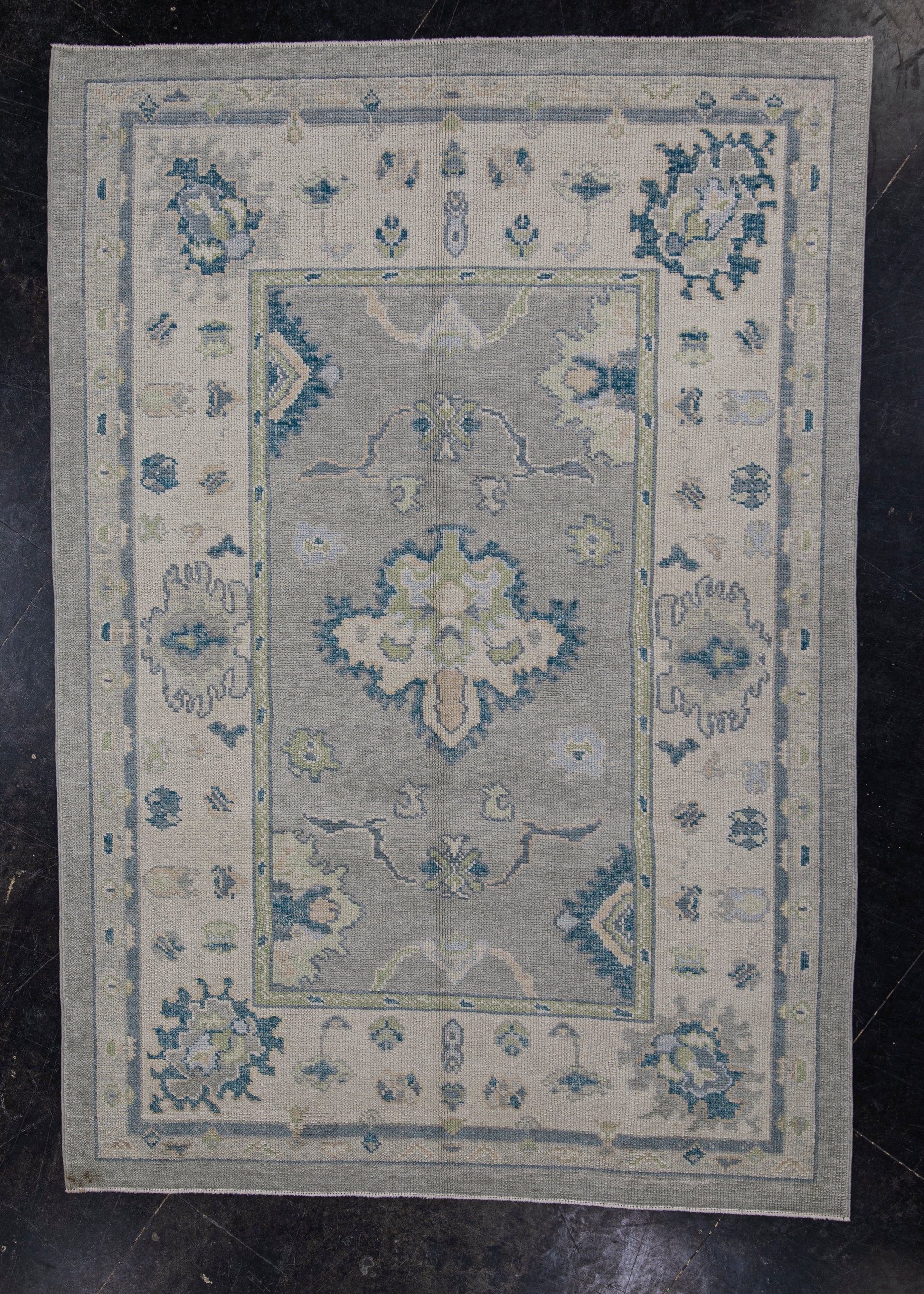 Turkish Oushak Rug 5'2" x 7'5" #12152